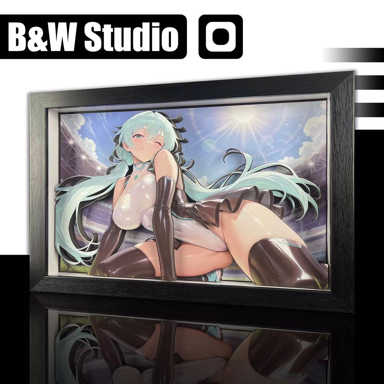 In stock -B&W Studio -Hatsune Miku Racing 3D Decorative Painting((Adult 18+))
