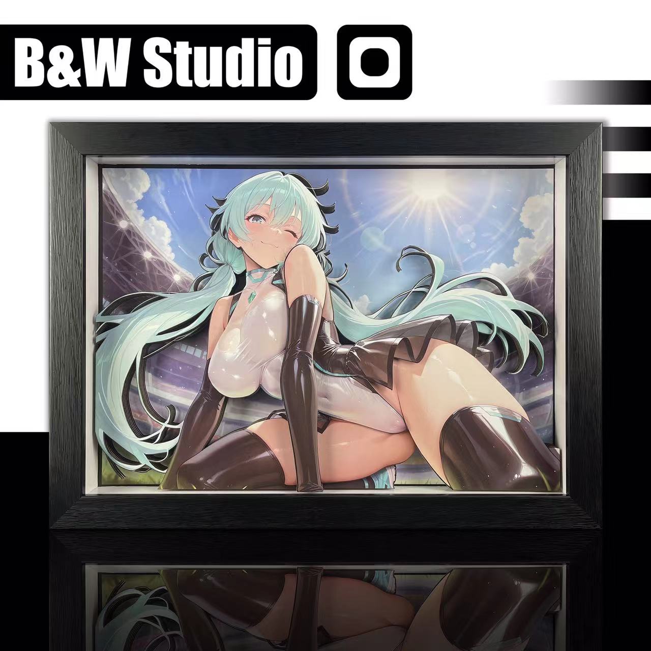 In stock -B&W Studio -Hatsune Miku Racing 3D Decorative Painting((Adult 18+))