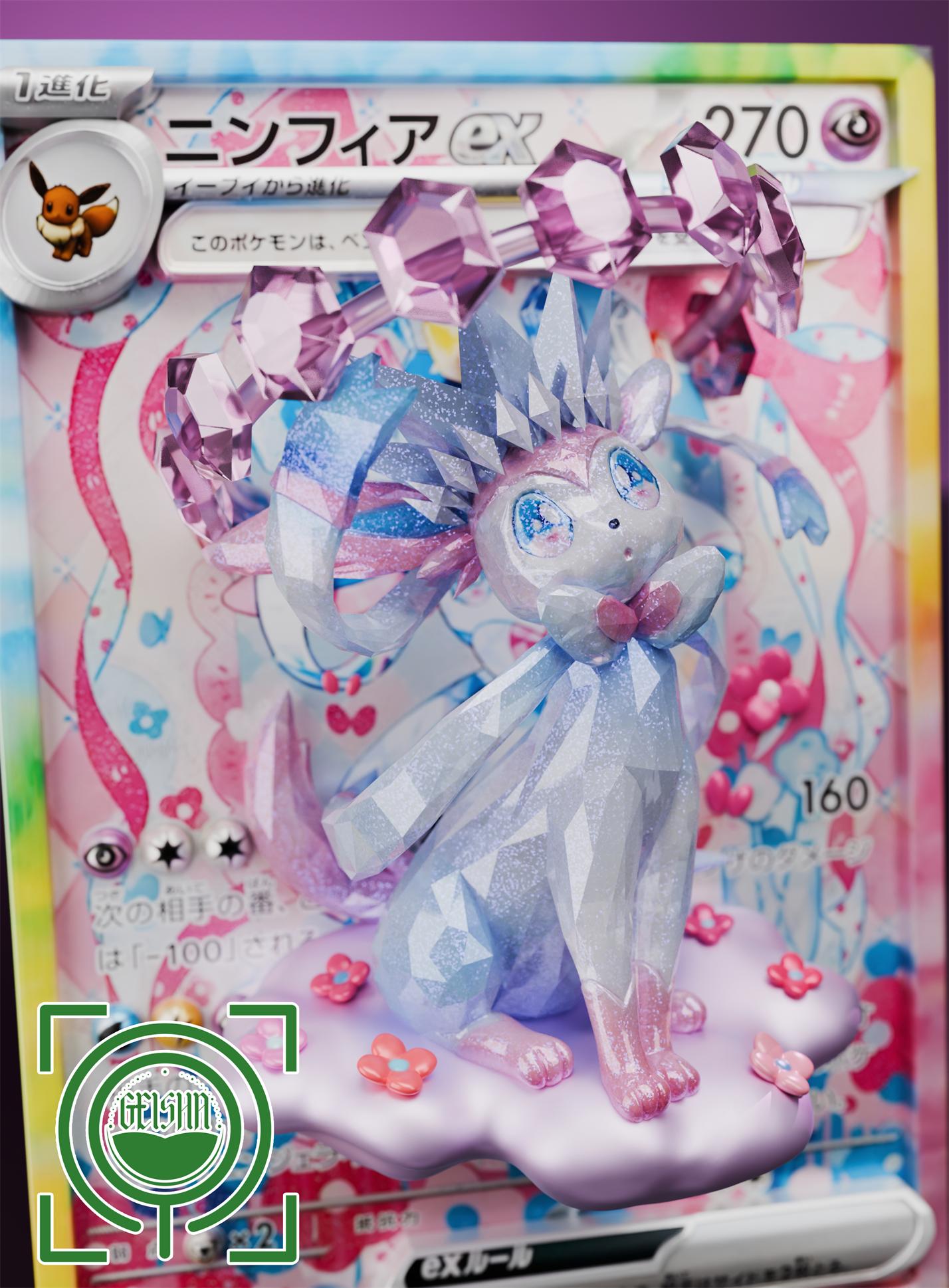 Pokemon Card #13 Sylveon Statue(GK) - GEISHA Studio