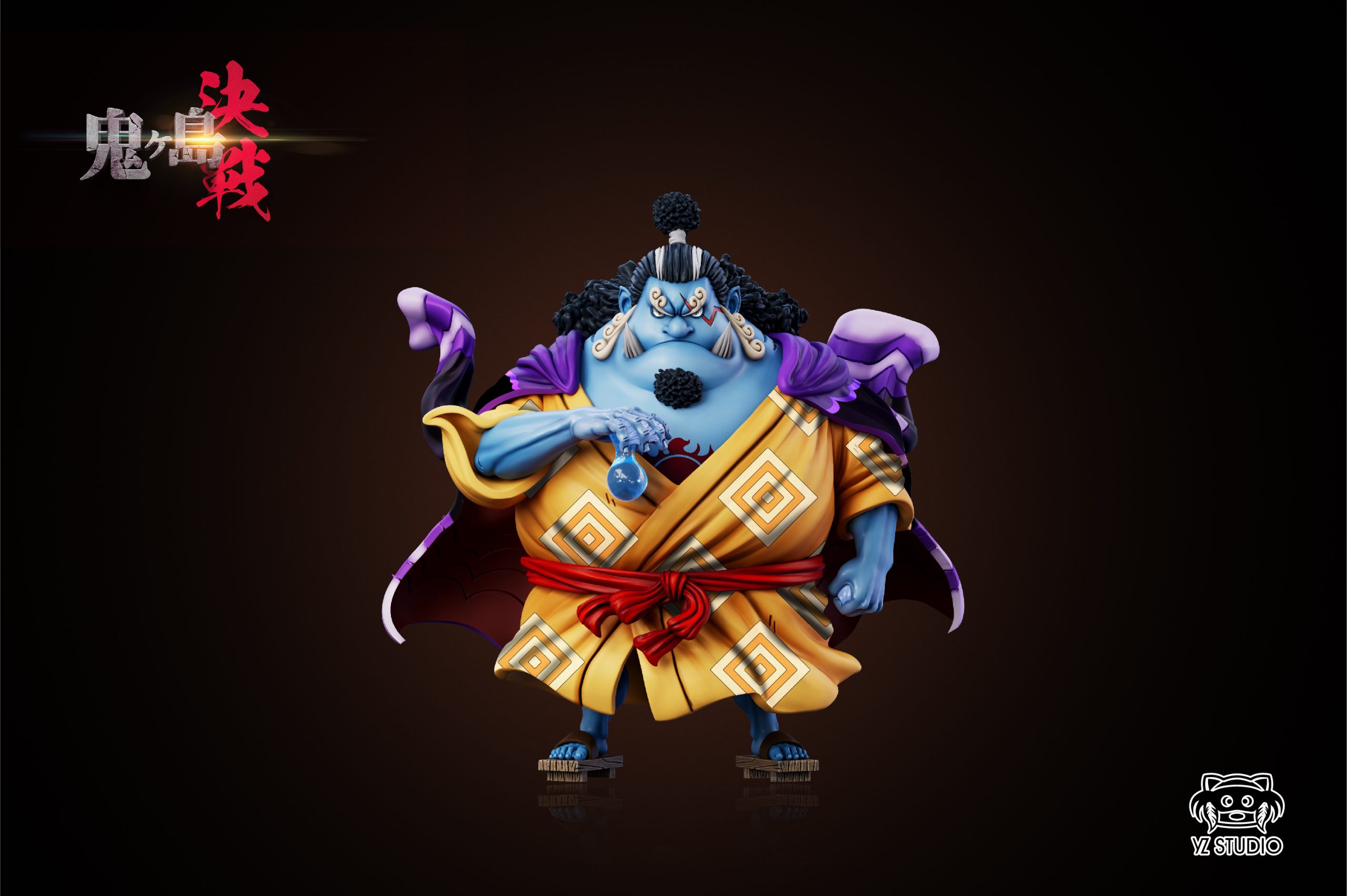 One Piece Onigashima Final War Series  Straw Hat Pirates Knight of the Sea Jinbe Statue(GK) - YZ Studio-KWII-GK