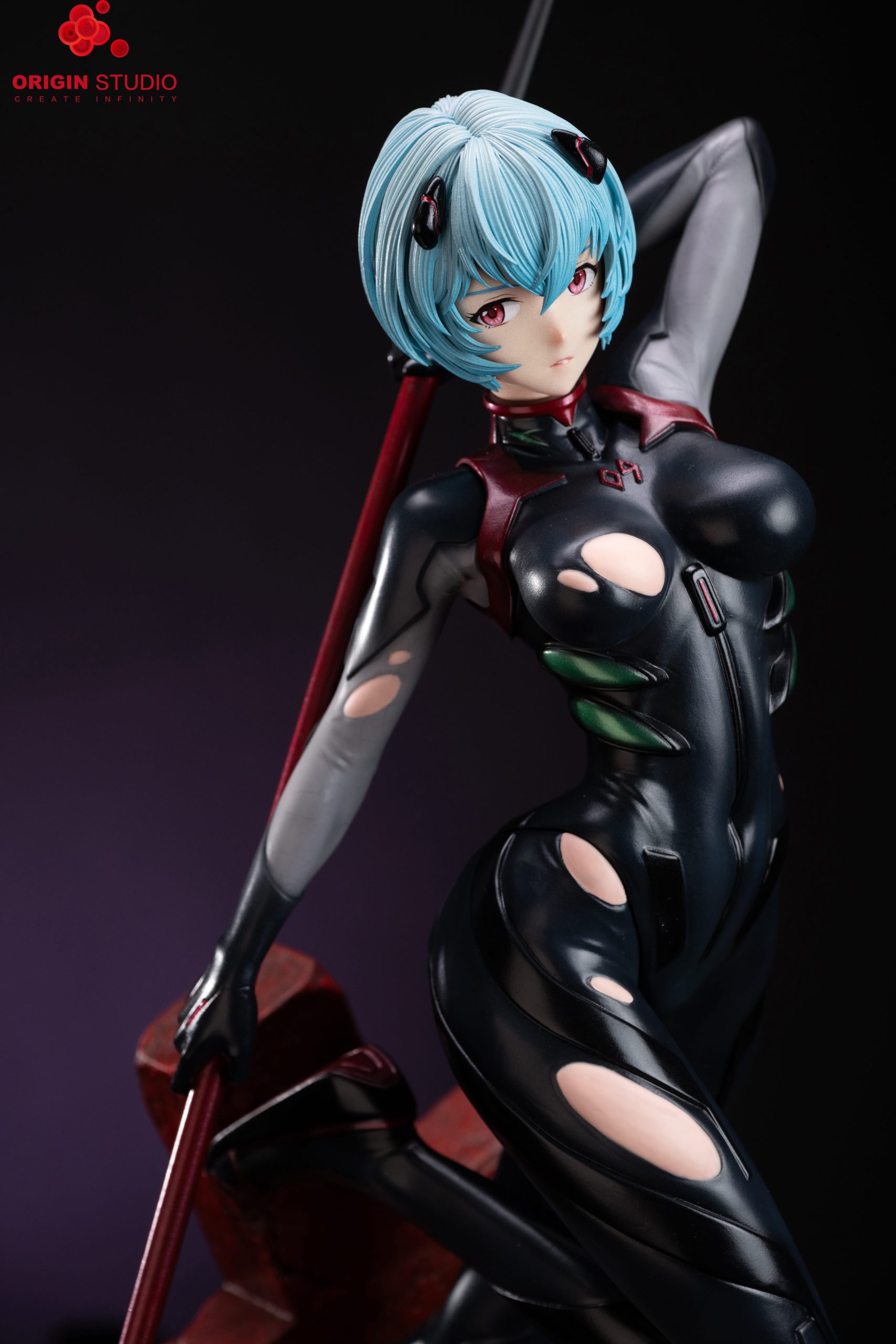 Neon Genesis Evangelion Black Combat Suit Ayanami Rei  Statue(GK) - ORIGIN Studio