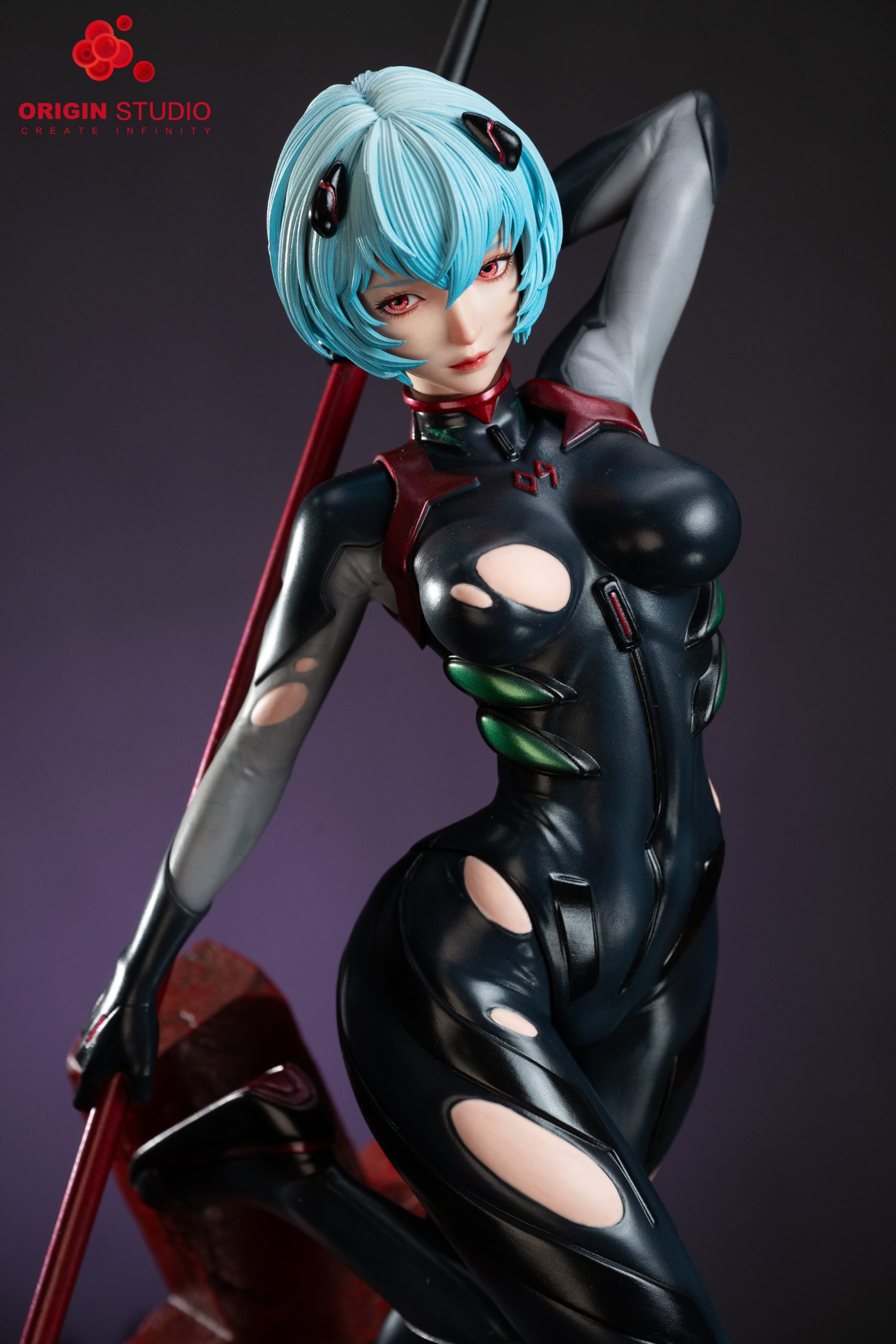 Neon Genesis Evangelion Black Combat Suit Ayanami Rei  Statue(GK) - ORIGIN Studio