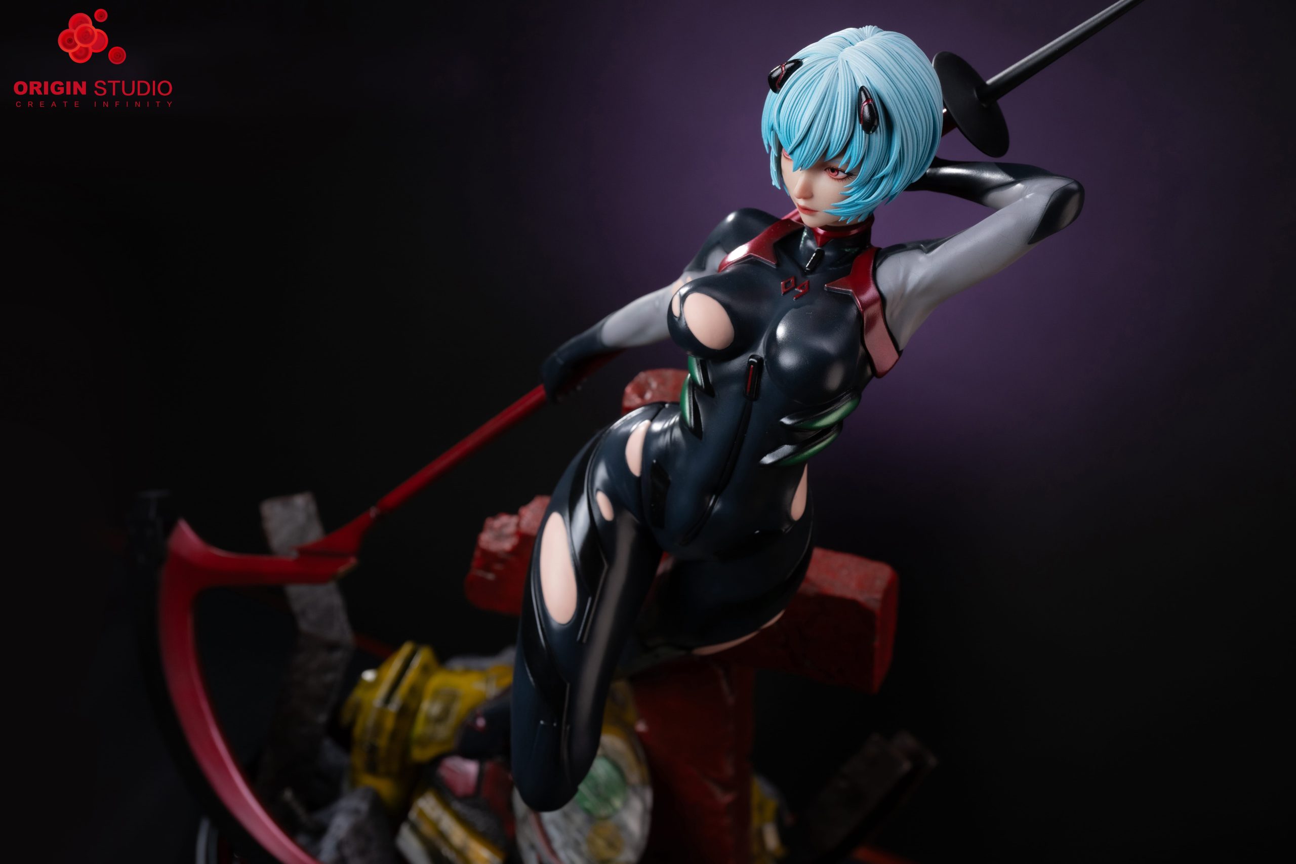 Neon Genesis Evangelion Black Combat Suit Ayanami Rei  Statue(GK) - ORIGIN Studio
