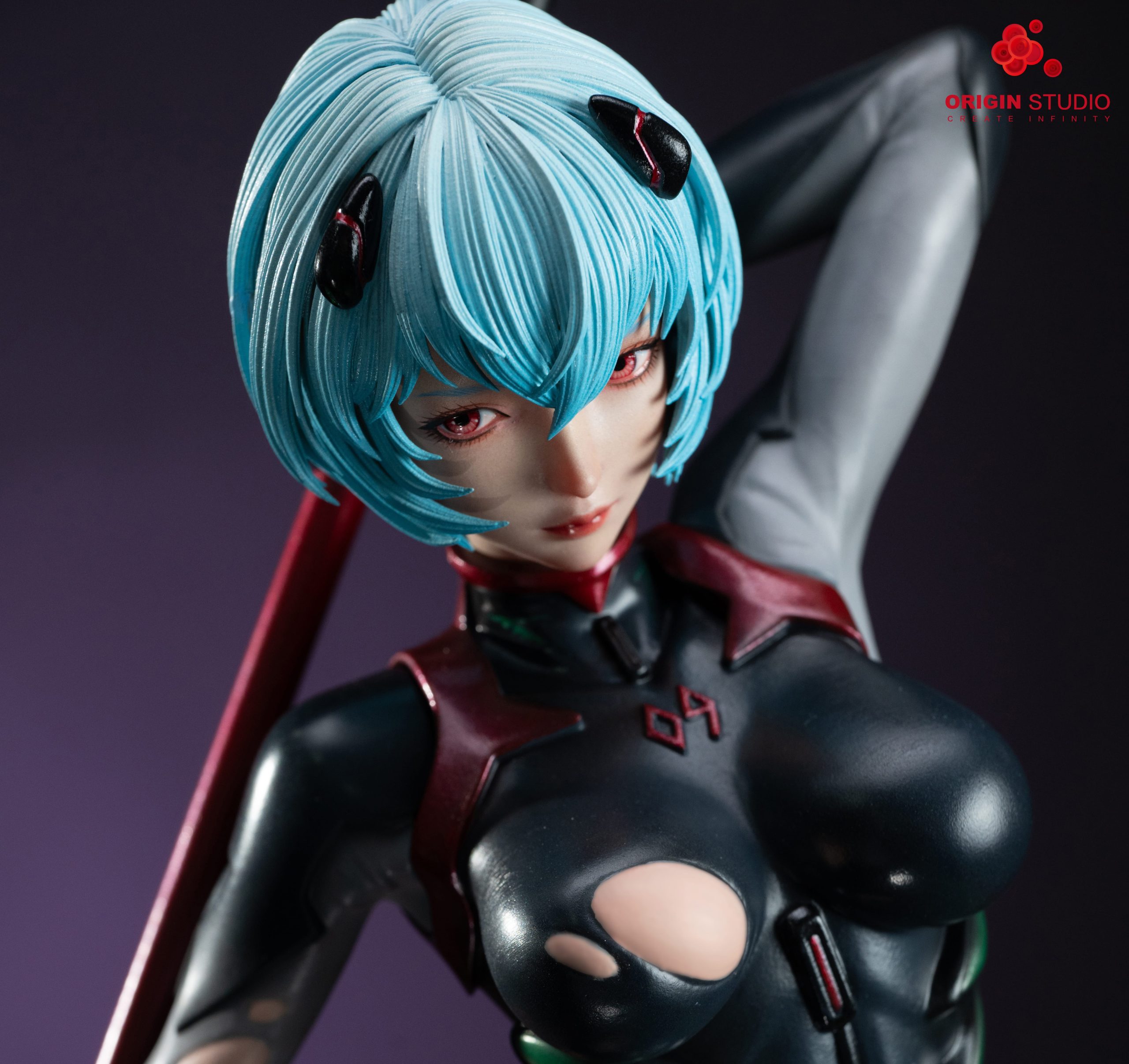 Neon Genesis Evangelion Black Combat Suit Ayanami Rei  Statue(GK) - ORIGIN Studio
