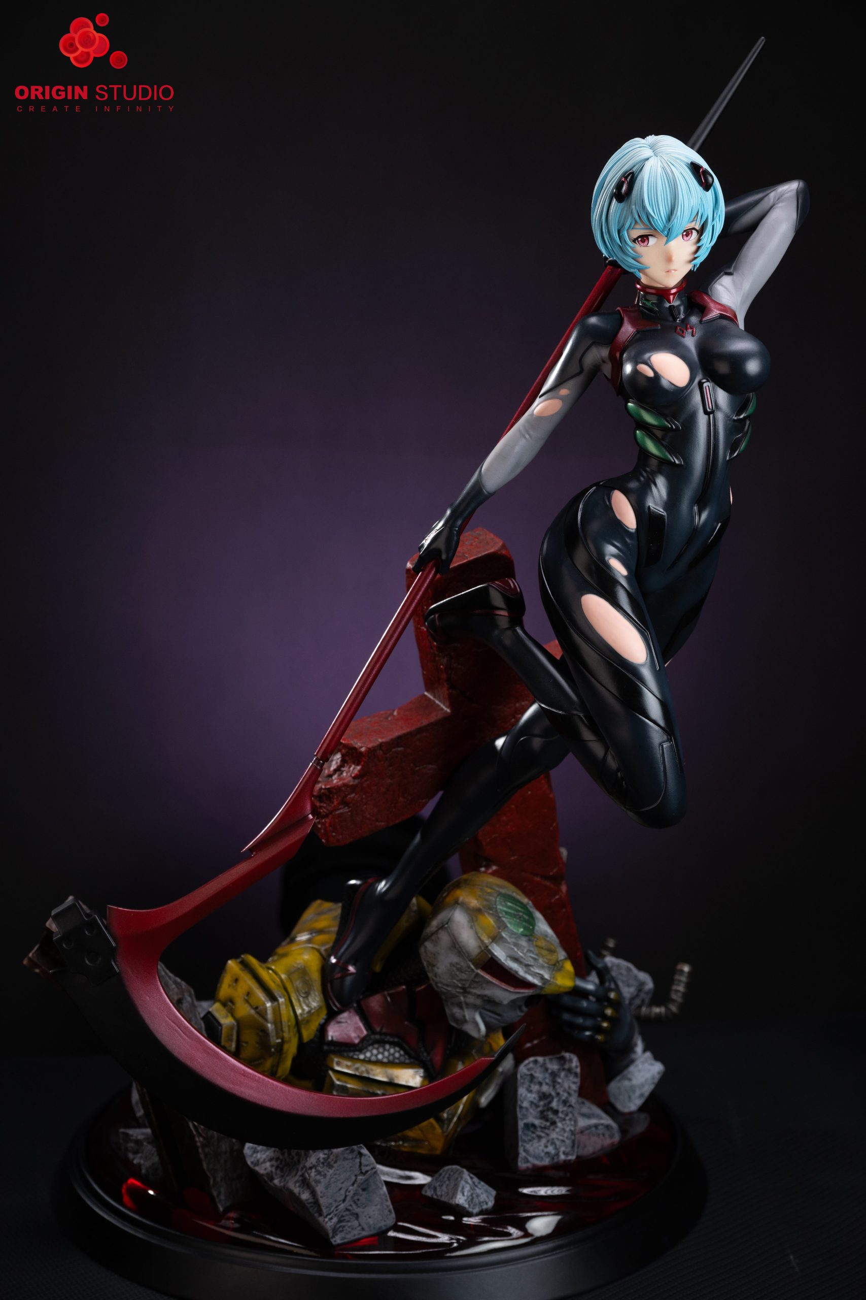 Neon Genesis Evangelion Black Combat Suit Ayanami Rei  Statue(GK) - ORIGIN Studio