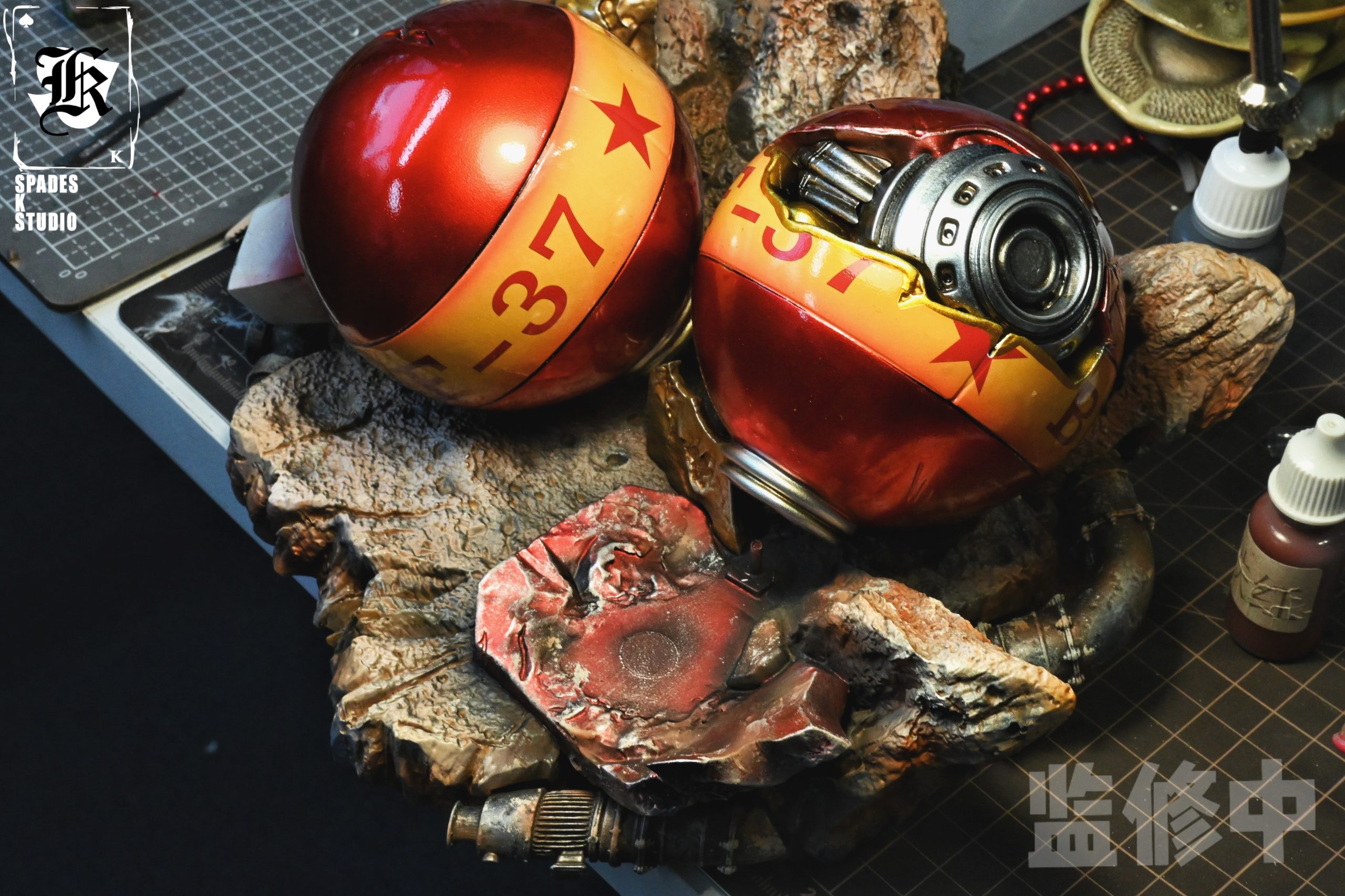 One Piece Battle Damaged Franky Statue (GK) - SPADES K Studio