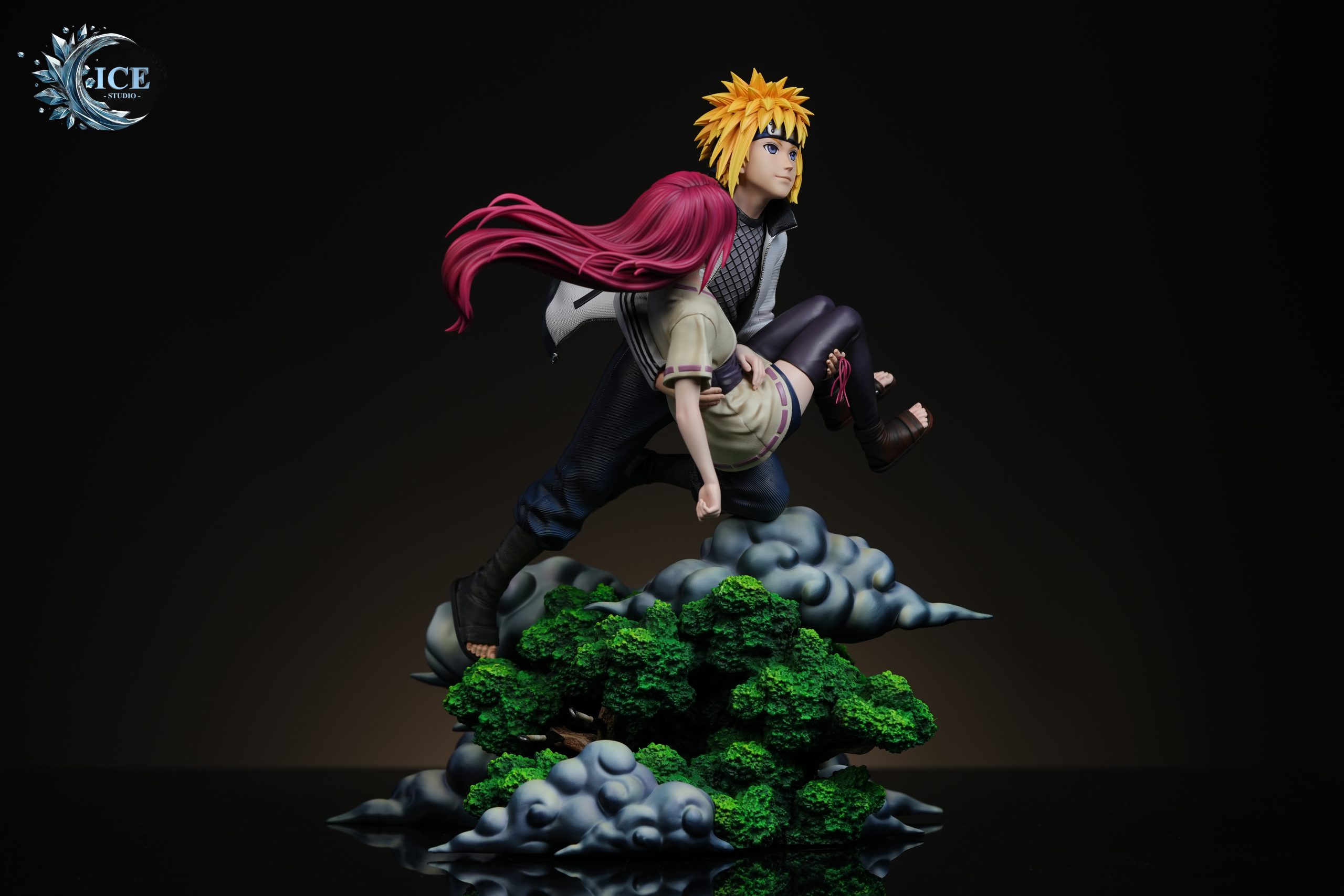 Naruto Minato & Kushina Under the Moon Statue(GK) - ICE Studio 