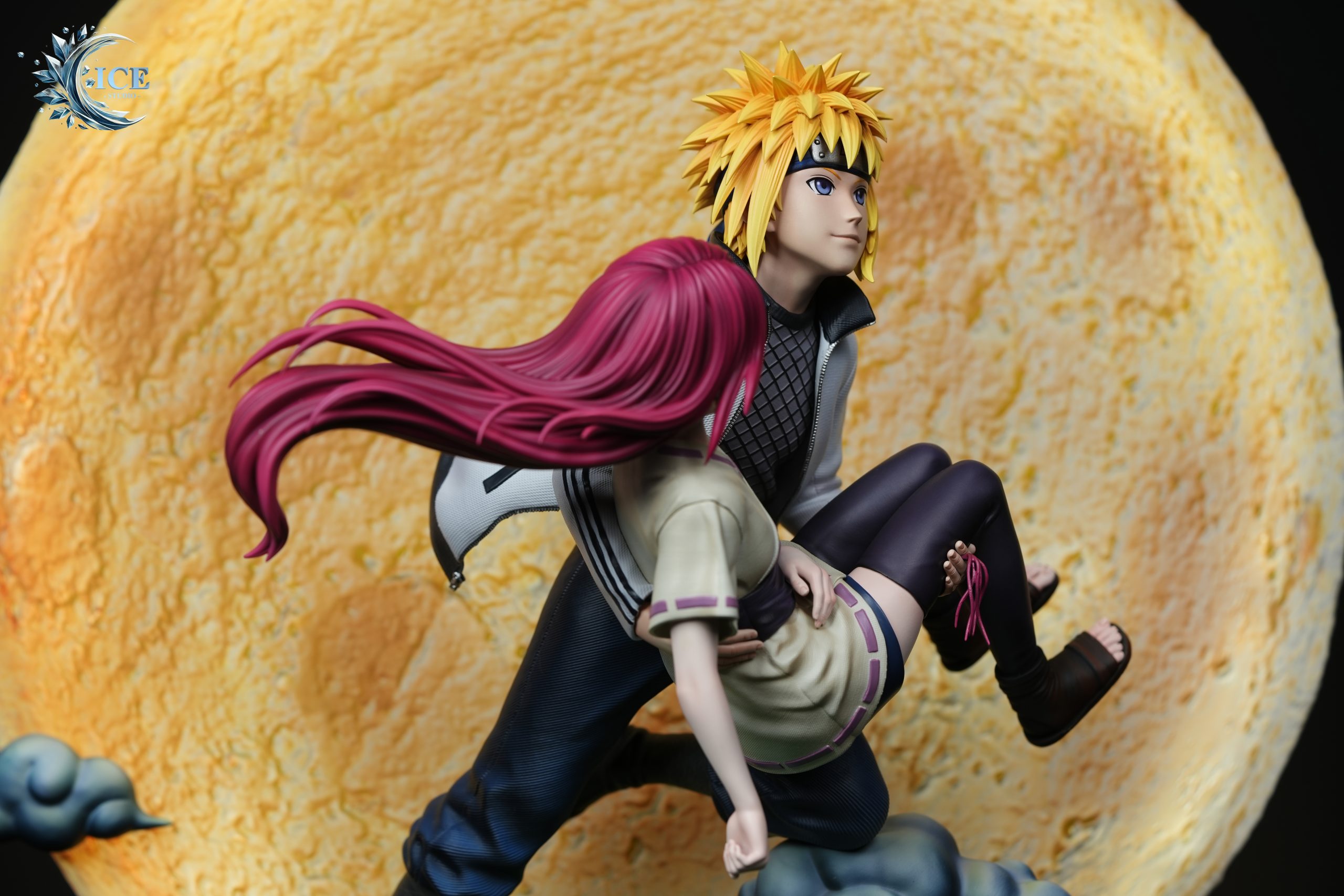 Naruto Minato & Kushina Under the Moon Statue(GK) - ICE Studio 