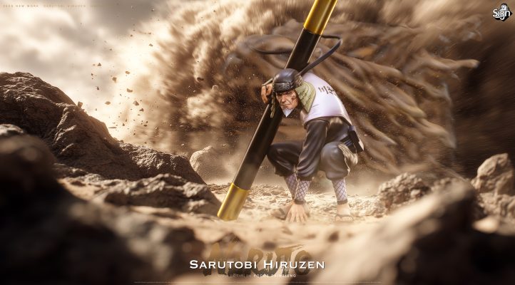 Naruto Third Generation Sarutobi Hiruzen  Statue(GK)-Sign Studio 