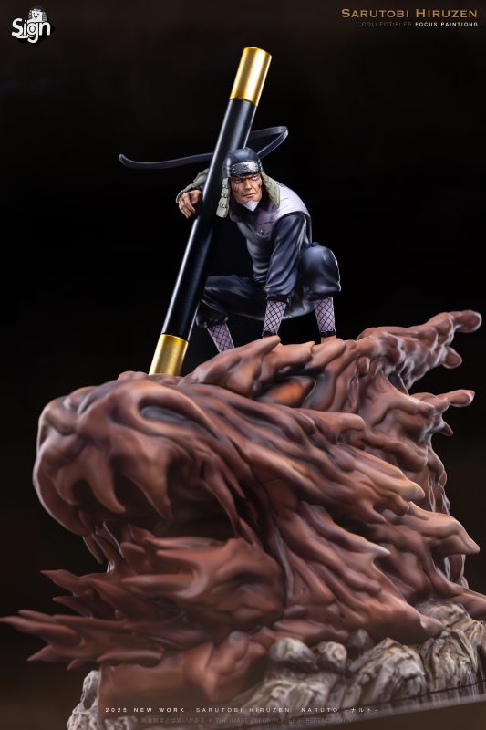 Naruto Third Generation Sarutobi Hiruzen  Statue(GK)-Sign Studio 