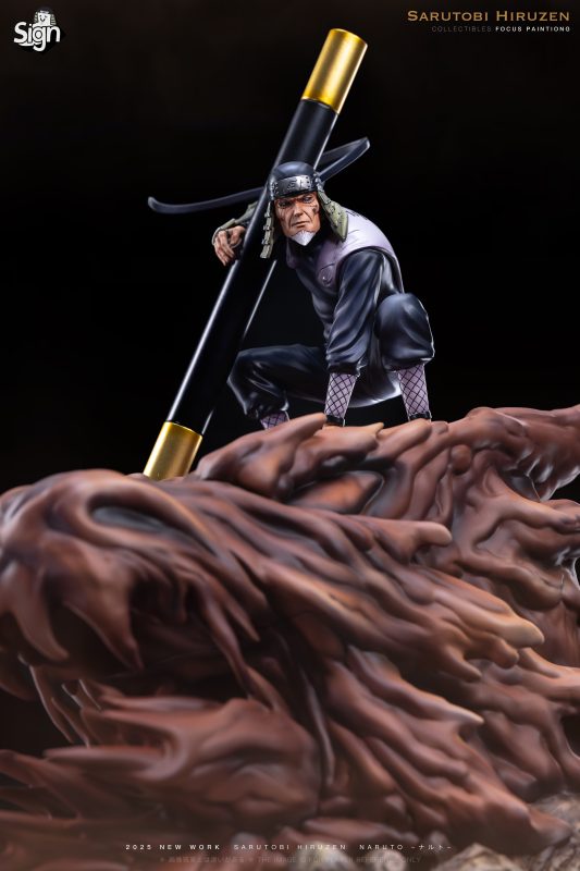 Naruto Third Generation Sarutobi Hiruzen  Statue(GK)-Sign Studio 