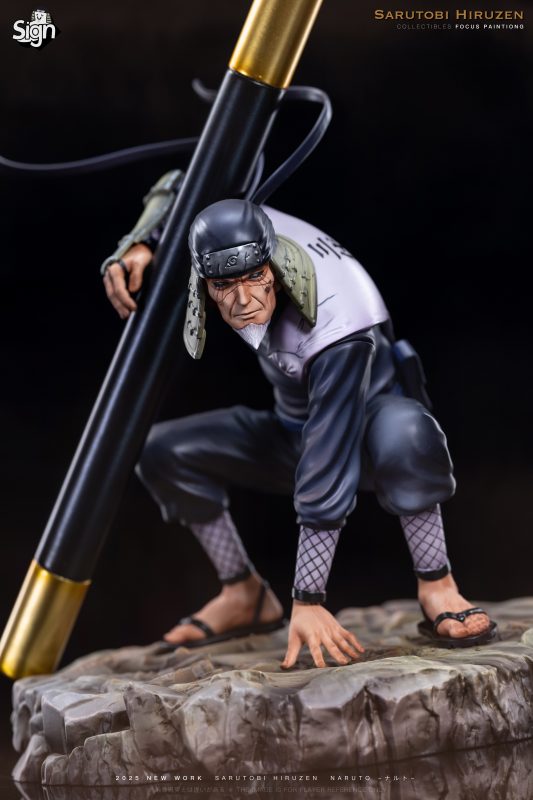 Naruto Third Generation Sarutobi Hiruzen  Statue(GK)-Sign Studio 