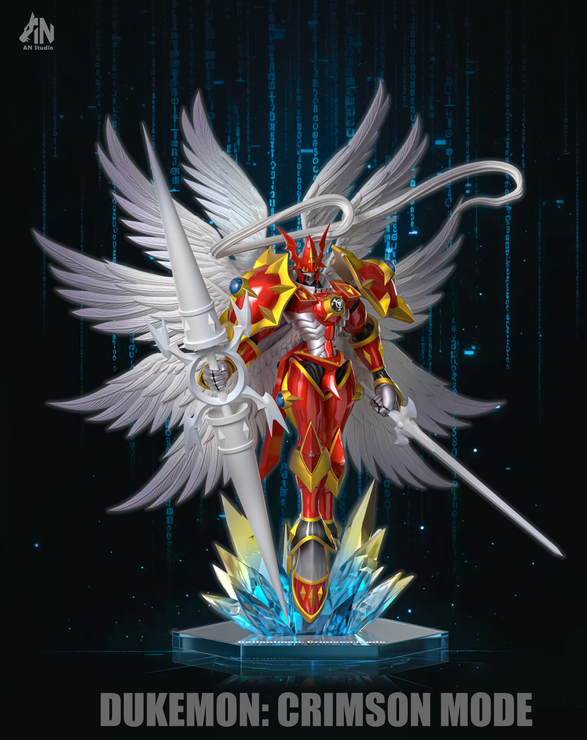 Digimon Dukemon Crimson Mode Statue(GK) - AN Studio 