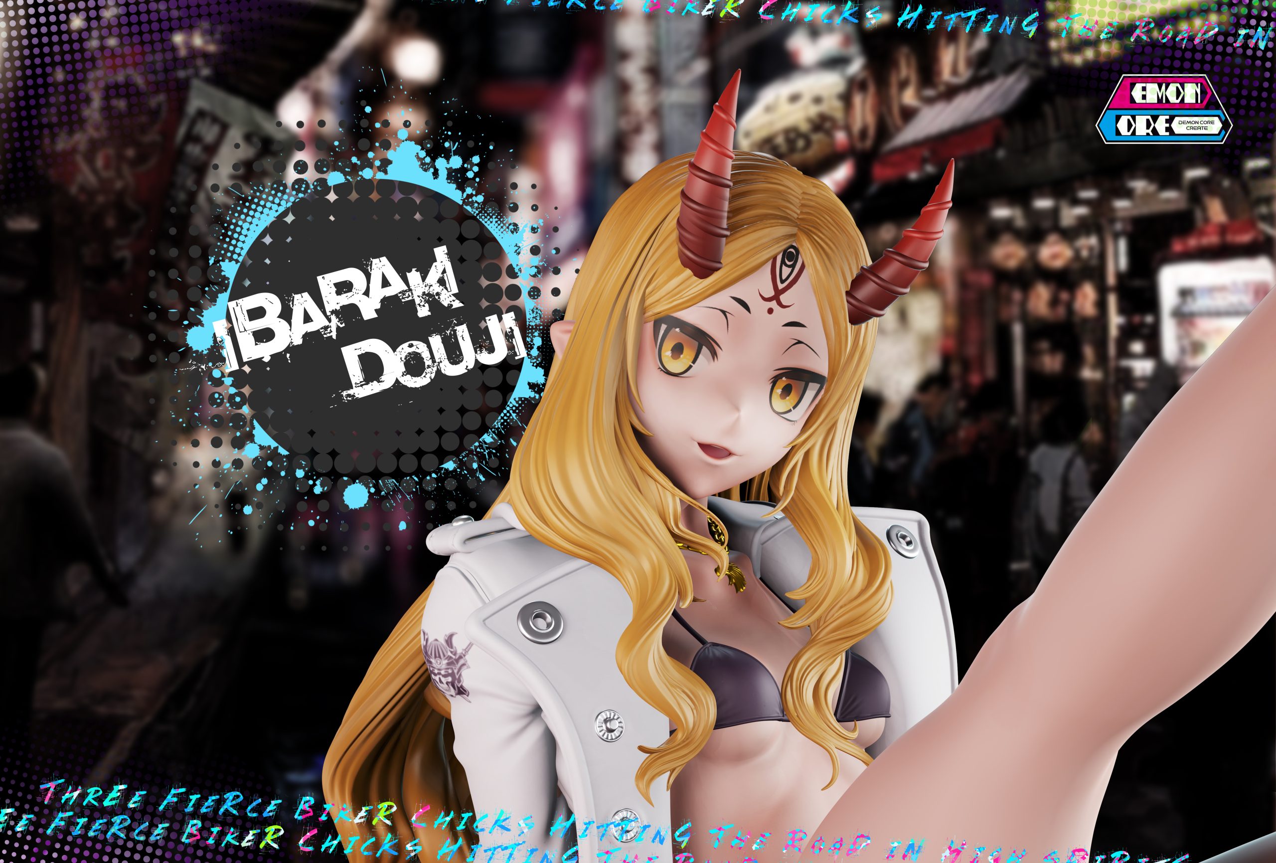 Fate Motorcycle Trio Statue(GK) -Demon Core Studio