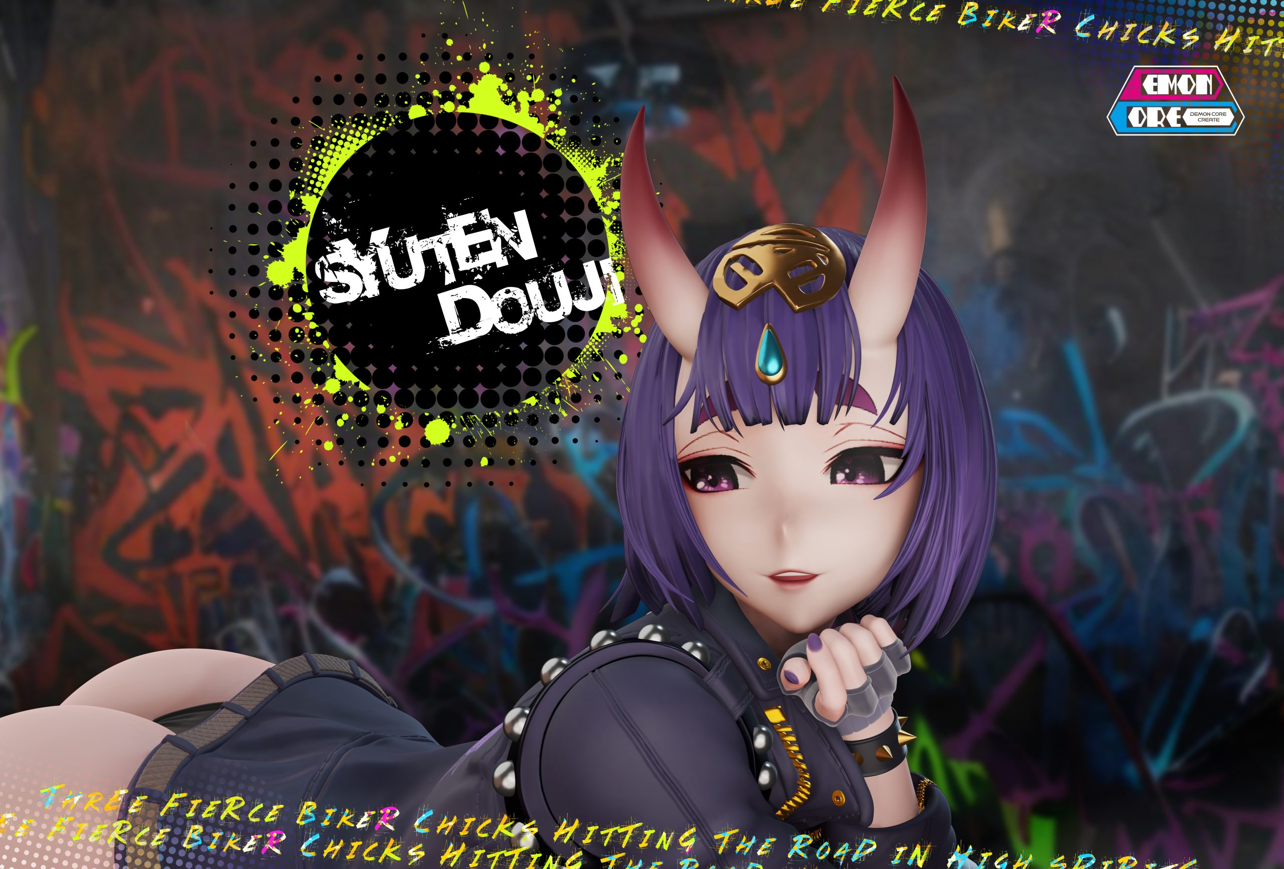 Fate Motorcycle Trio Statue(GK) -Demon Core Studio