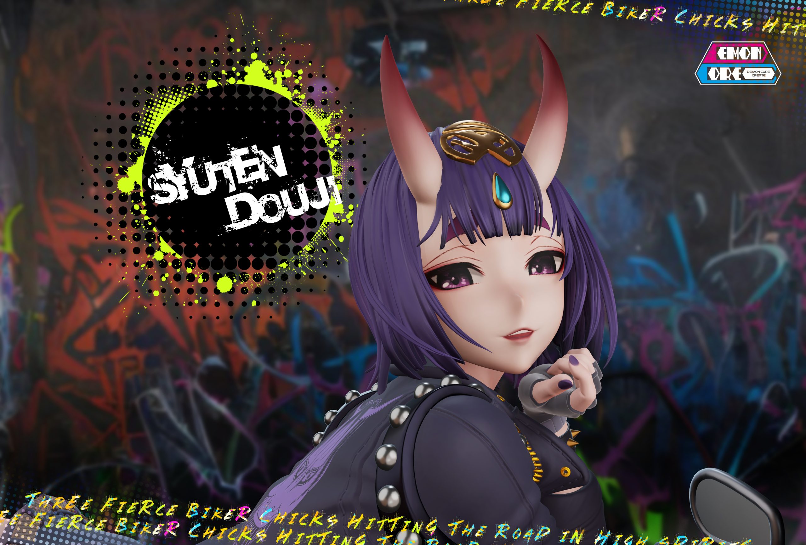 Fate Motorcycle Trio Statue(GK) -Demon Core Studio