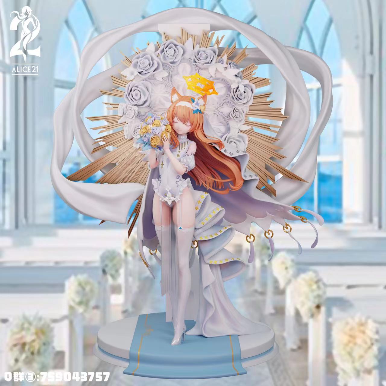 Blue Archive Pure White Vow Series 59 Morning God Covenant Iochi Mari Statue(GK)- Alice21 Studio