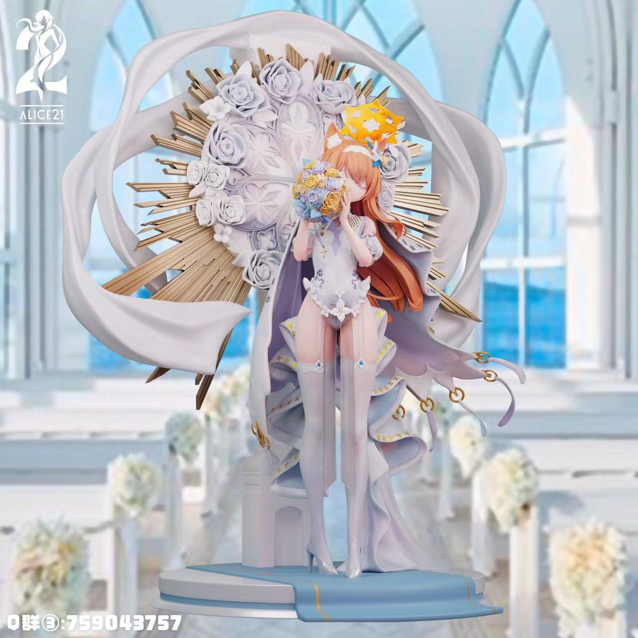 Blue Archive Pure White Vow Series 59 Morning God Covenant Iochi Mari Statue(GK)- Alice21 Studio