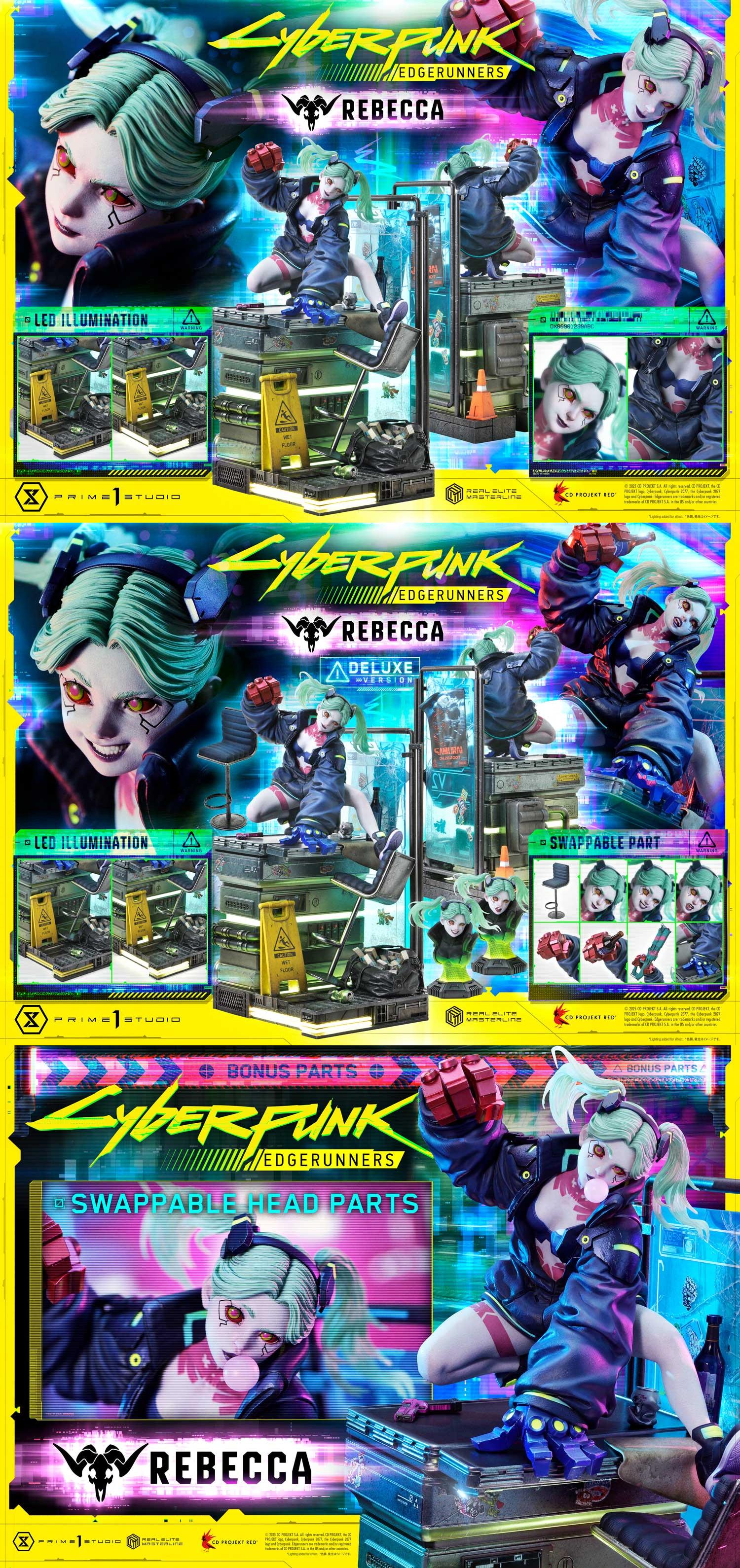 Cyberpunk - Edgerunners Rebecca with LED (Copyright) 1/4 Statue(GK) -Prime 1 Studio