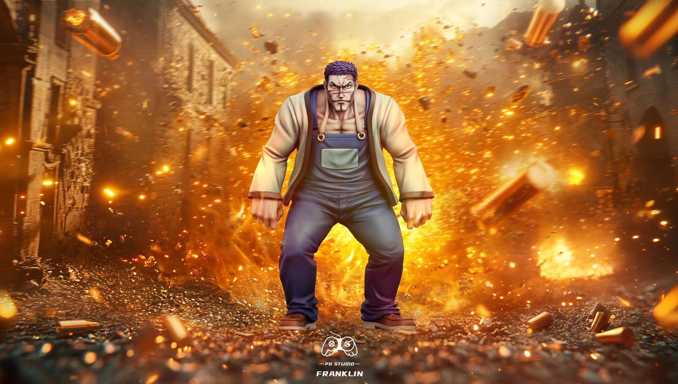 Hunter X Hunter Phantom Nobunaga Hazama & Uvogin & Franklin Statue(GK) -PG Studio 