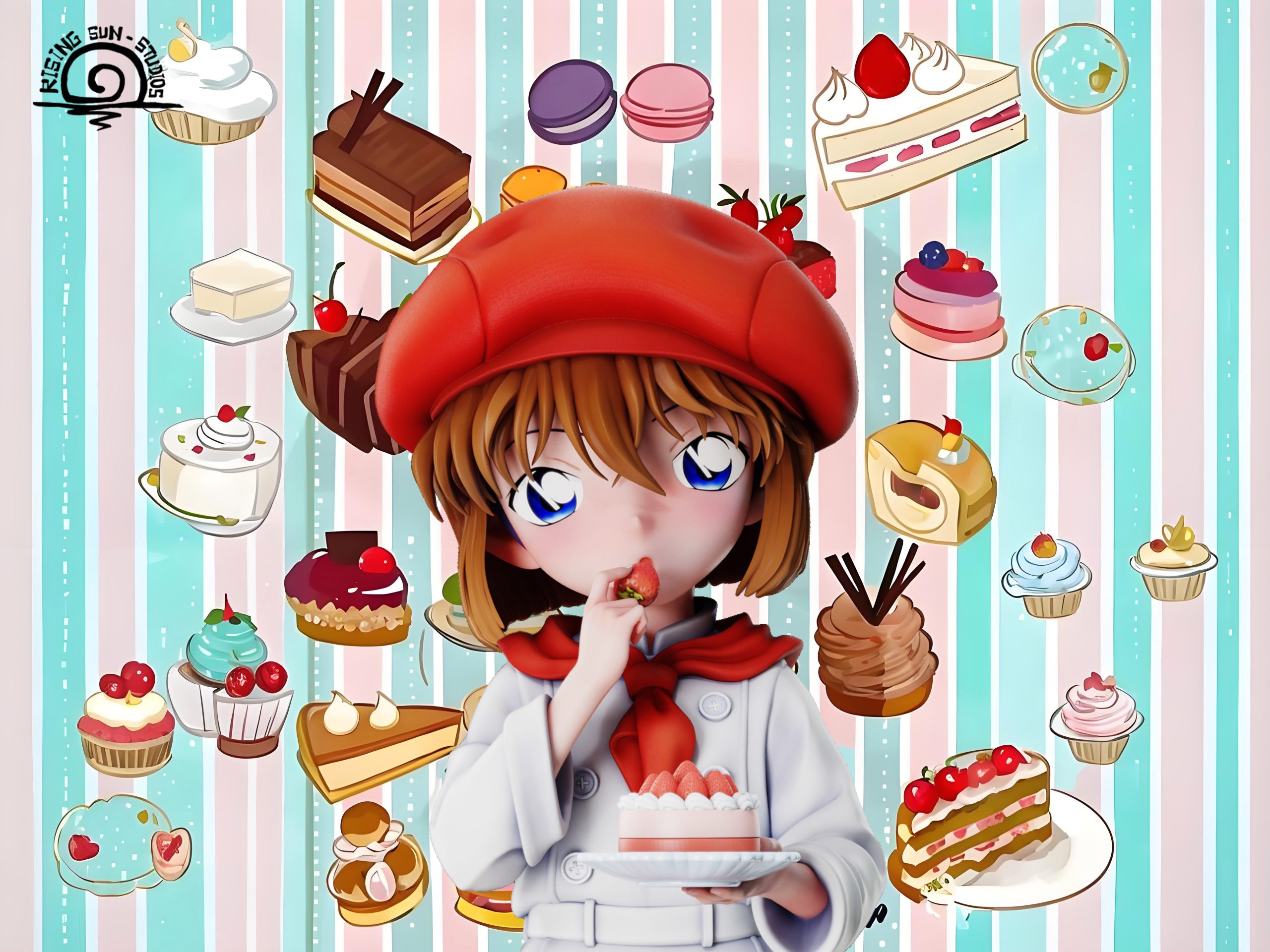 Detective Conan Strawberry Ai Haibara Statue (GK)- Rising sun Studio 