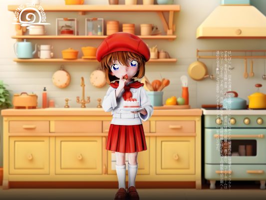 Detective Conan Strawberry Ai Haibara Statue (GK)- Rising sun Studio 