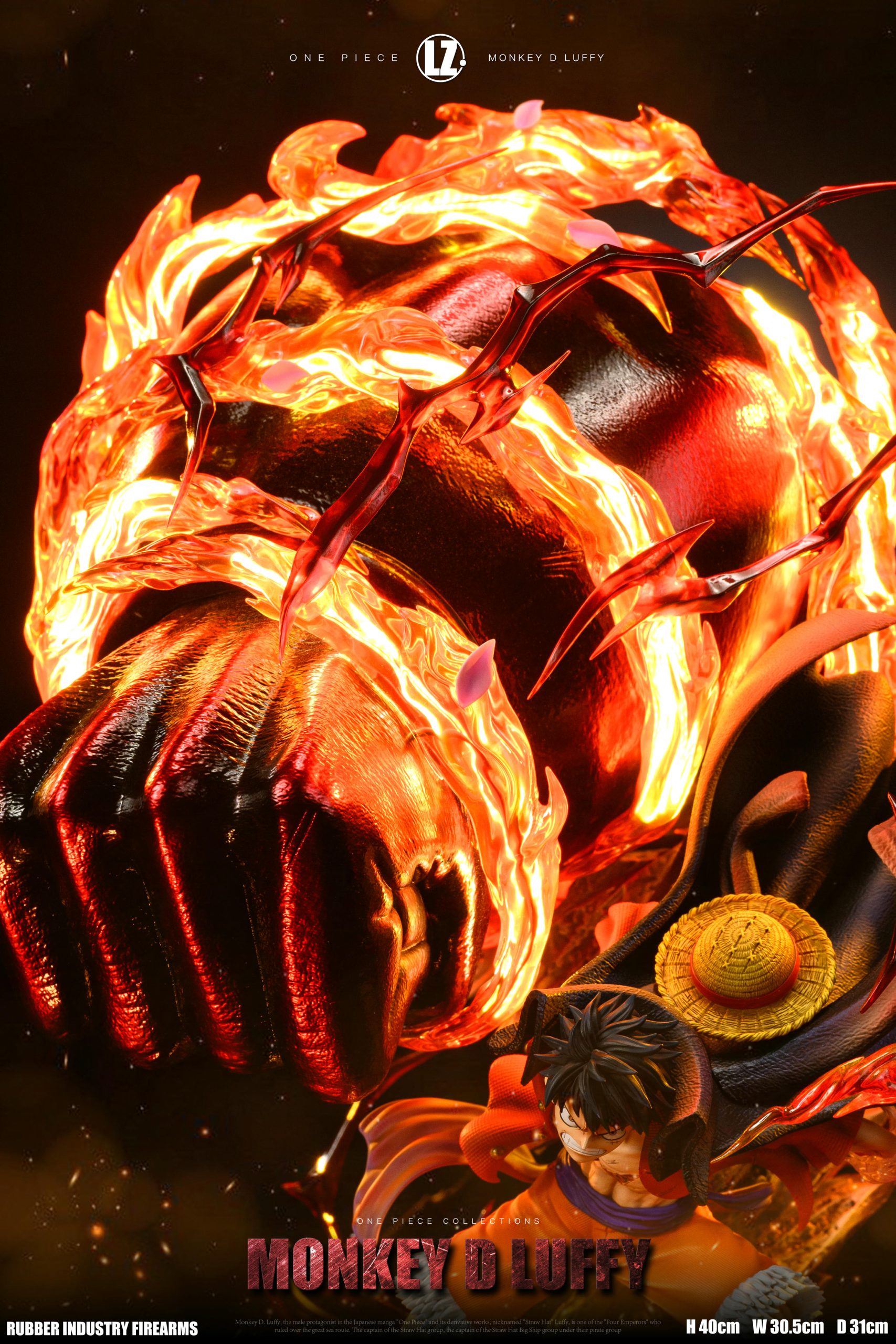 One Piece Luffy All Forms Resonance Series 04 Gear Third Enka Luffy Statue (GK) - LZ Studio 