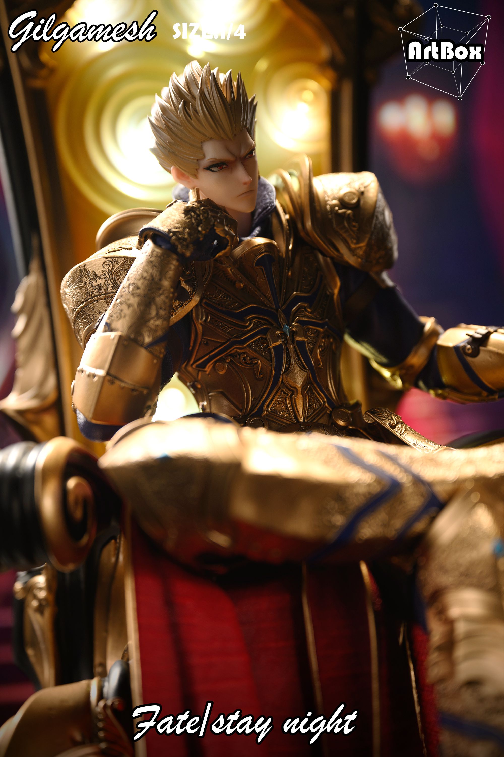 Fate/Stay Night Gilgamesh with LED 1/4  Statue (GK) - Artbox Studio  