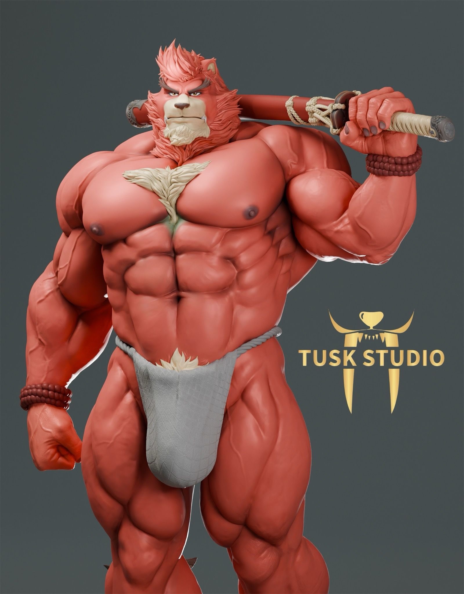 Kumatetsu 1/5 Statue (GK)(Licensed)(Adult 18+)  -TusK Studio