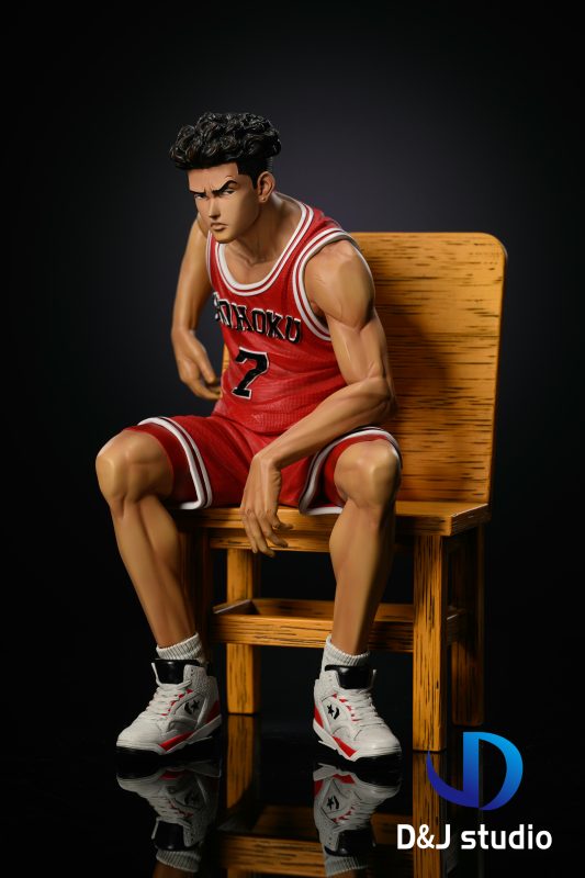 Slam Dunk Shohoku Sitting Pose Hanamichi Sakuragi & Kaede Rukawa & Ryota Miyagi & Hisashi Mitsui & Akagi Takenori Statue (GK) - D&J Studio-KWII-GK