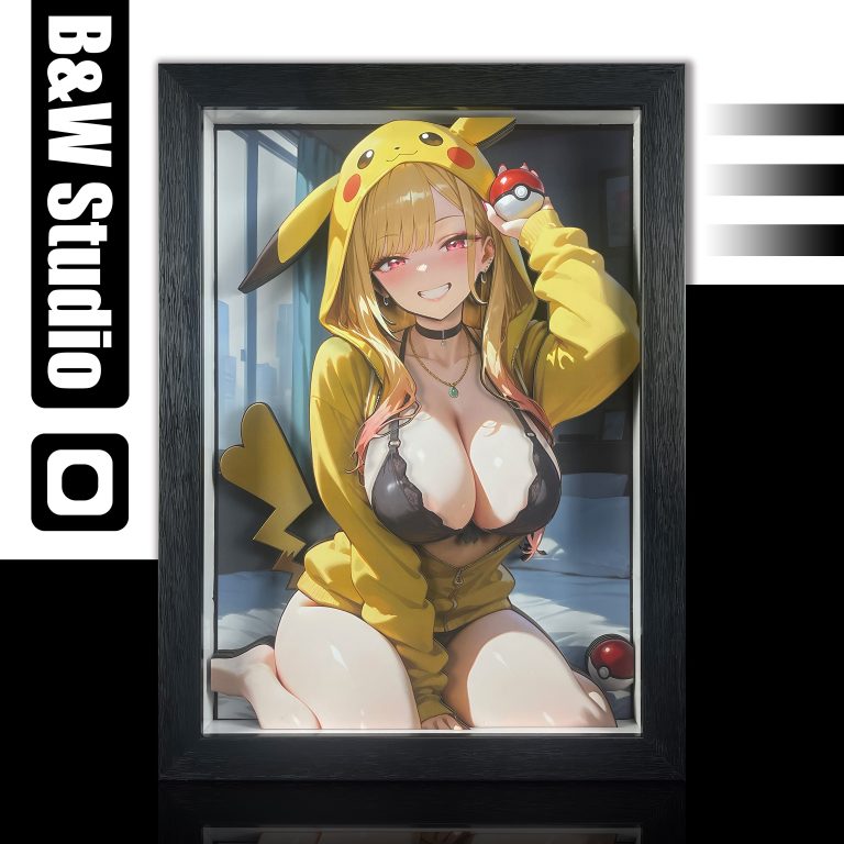  In stock - B&W Studio - My Dress-Up Darling Pikachu Girls Series Decorative Art 01 Marin Kitagawa