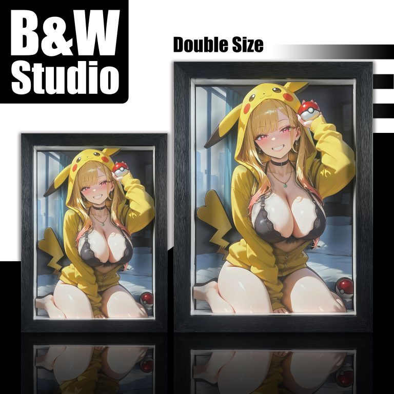  In stock - B&W Studio - My Dress-Up Darling Pikachu Girls Series Decorative Art 01 Marin Kitagawa