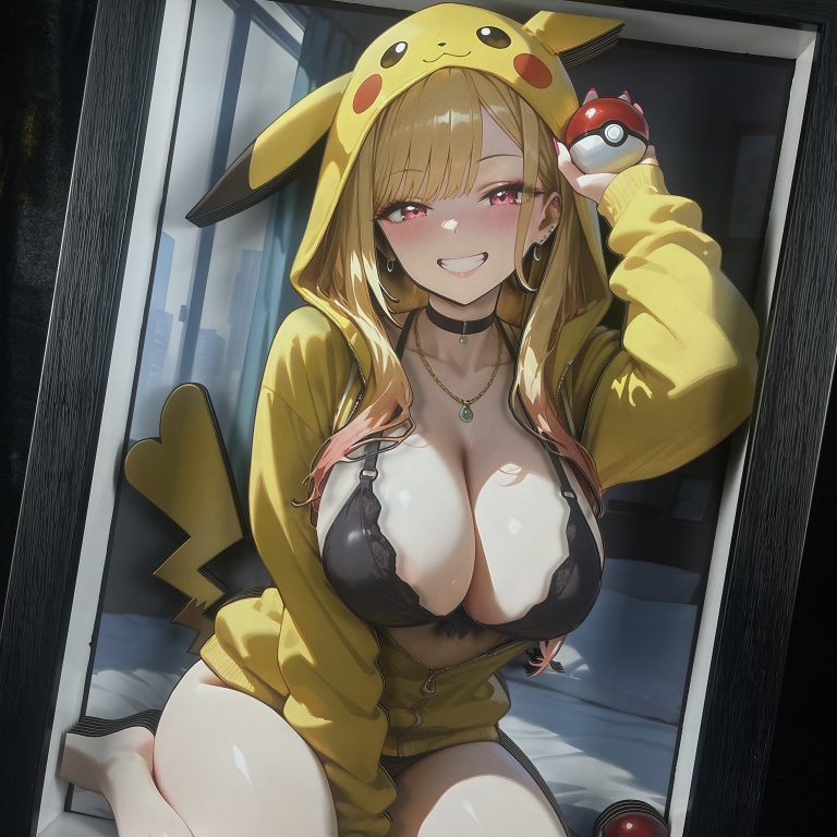  In stock - B&W Studio - My Dress-Up Darling Pikachu Girls Series Decorative Art 01 Marin Kitagawa