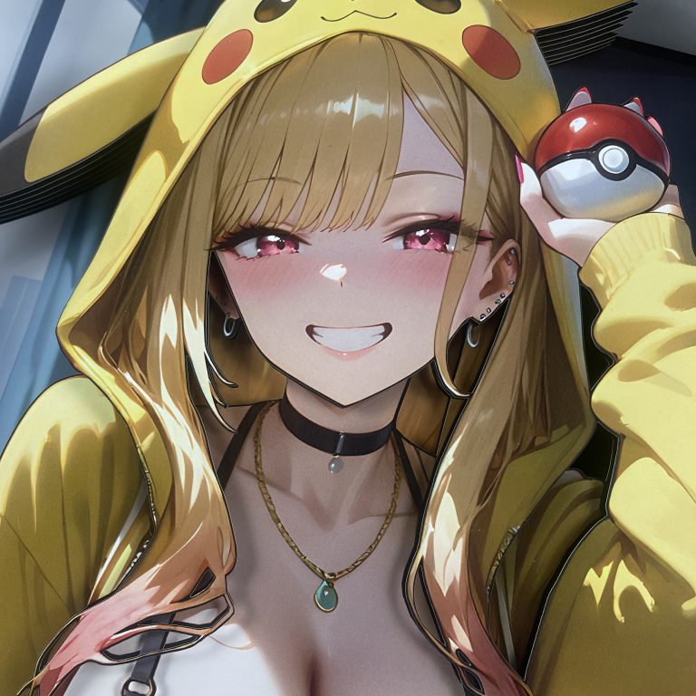  In stock - B&W Studio - My Dress-Up Darling Pikachu Girls Series Decorative Art 01 Marin Kitagawa