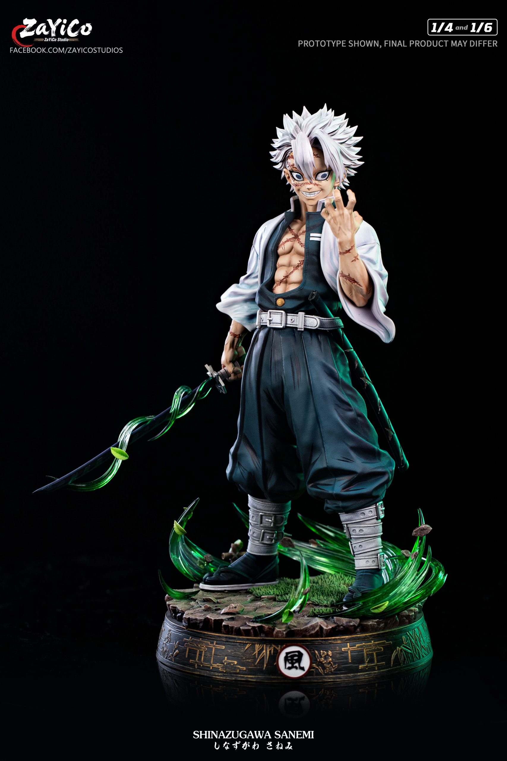 Demon Slayer Wind Hashira Sanemi Shinazugawa Statue (GK)-Zayico Studio 