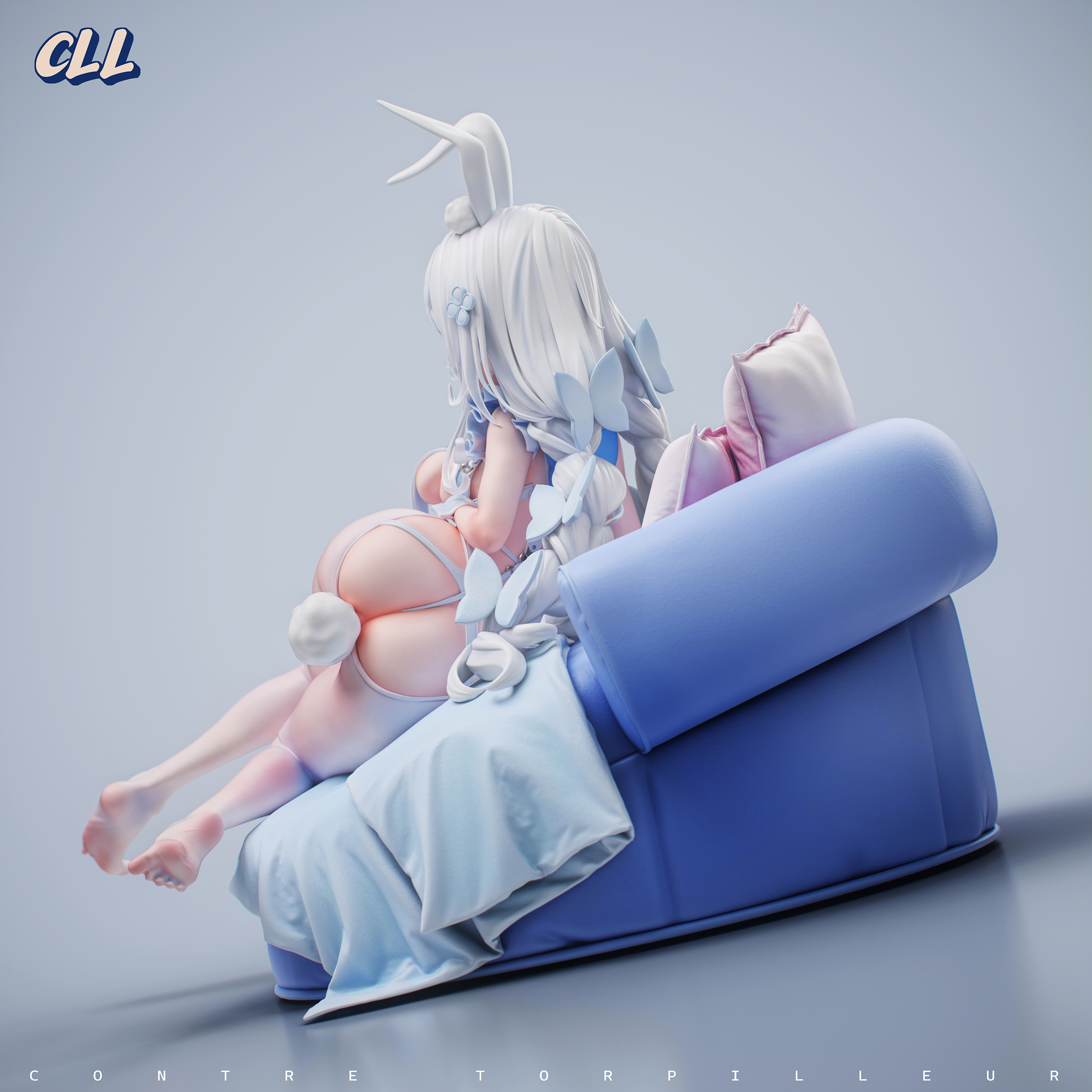 Azur Lane White Rabbit Le Malin Statue (GK) (Adult 18+)- CLL Studio 