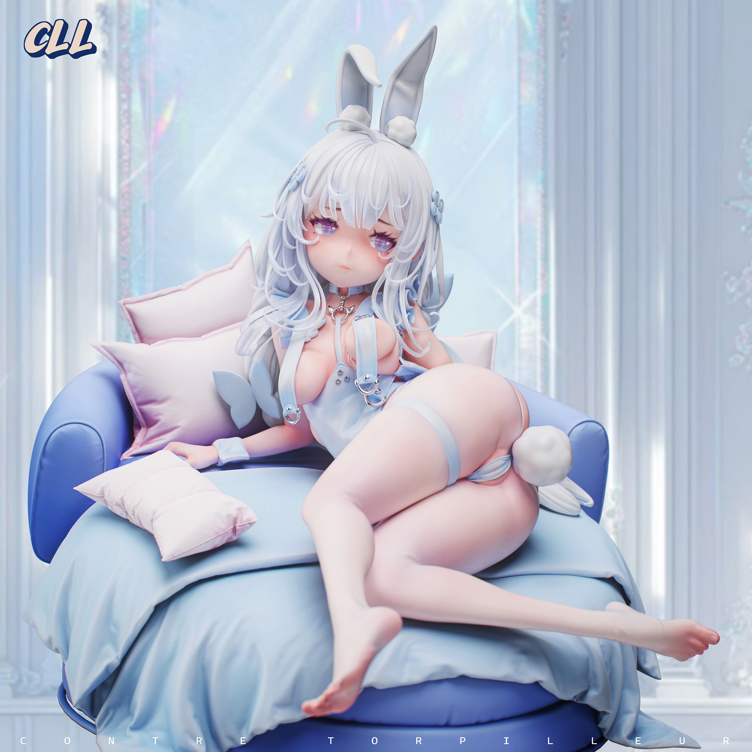 Azur Lane White Rabbit Le Malin Statue (GK) (Adult 18+)- CLL Studio 