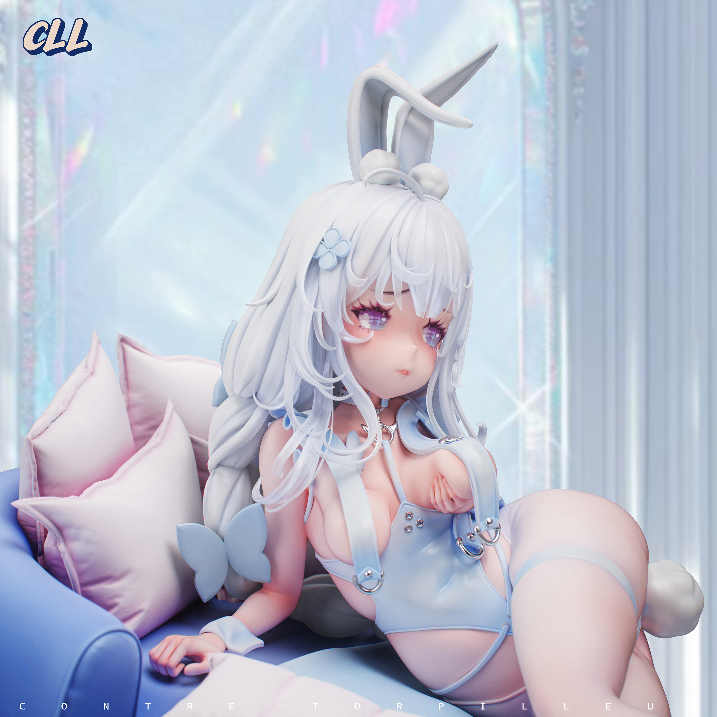 Azur Lane White Rabbit Le Malin Statue (GK) (Adult 18+)- CLL Studio 