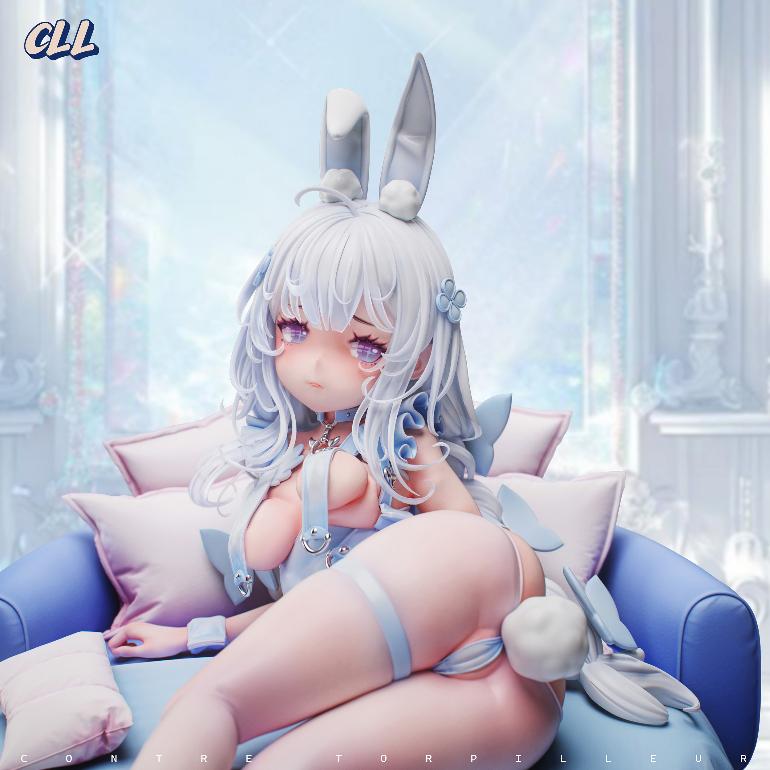 Azur Lane White Rabbit Le Malin Statue (GK) (Adult 18+)- CLL Studio 