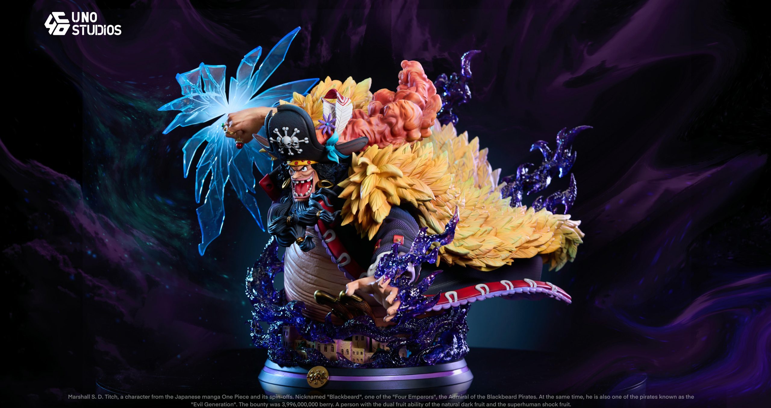 One Piece 1/4 Scale Marshall D Teach Blackbeard Statue (GK) -UNO Studio