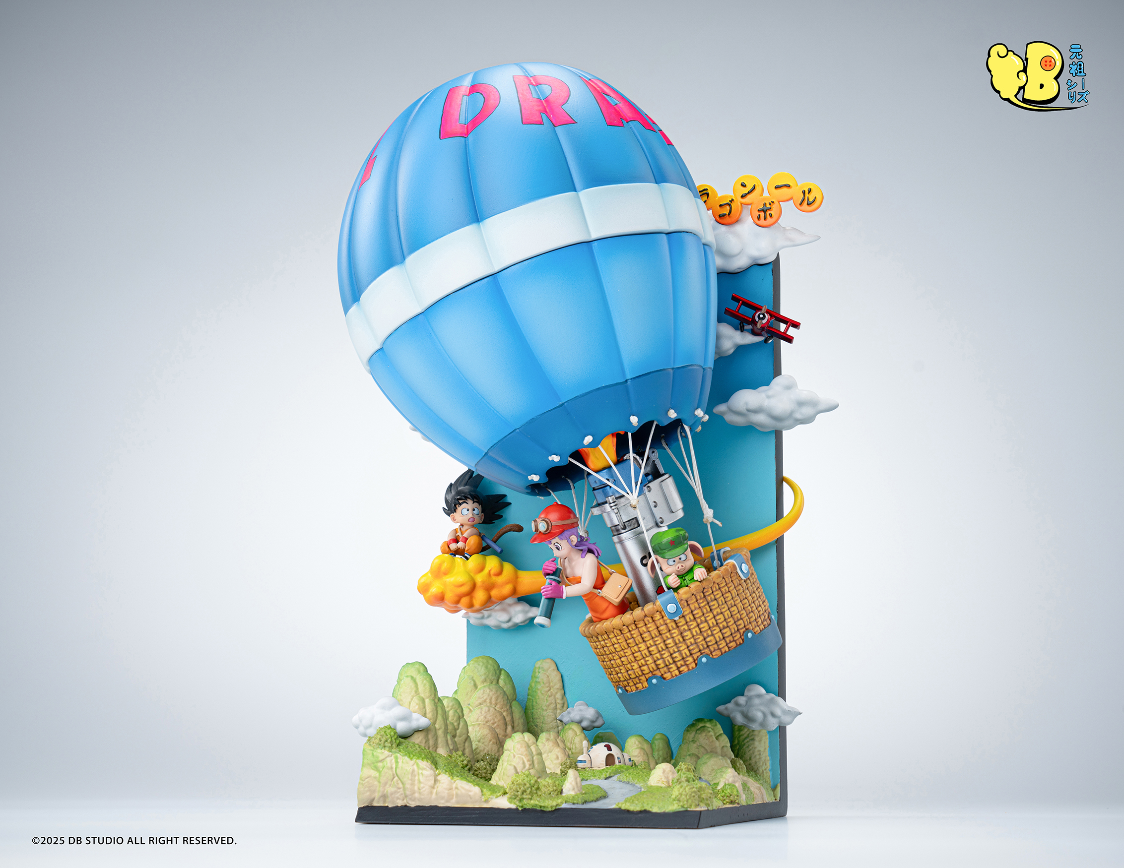 Dragon Ball Hot Air Balloon Son Goku & Oolong & Bulma Statue (GK) -DB Studio