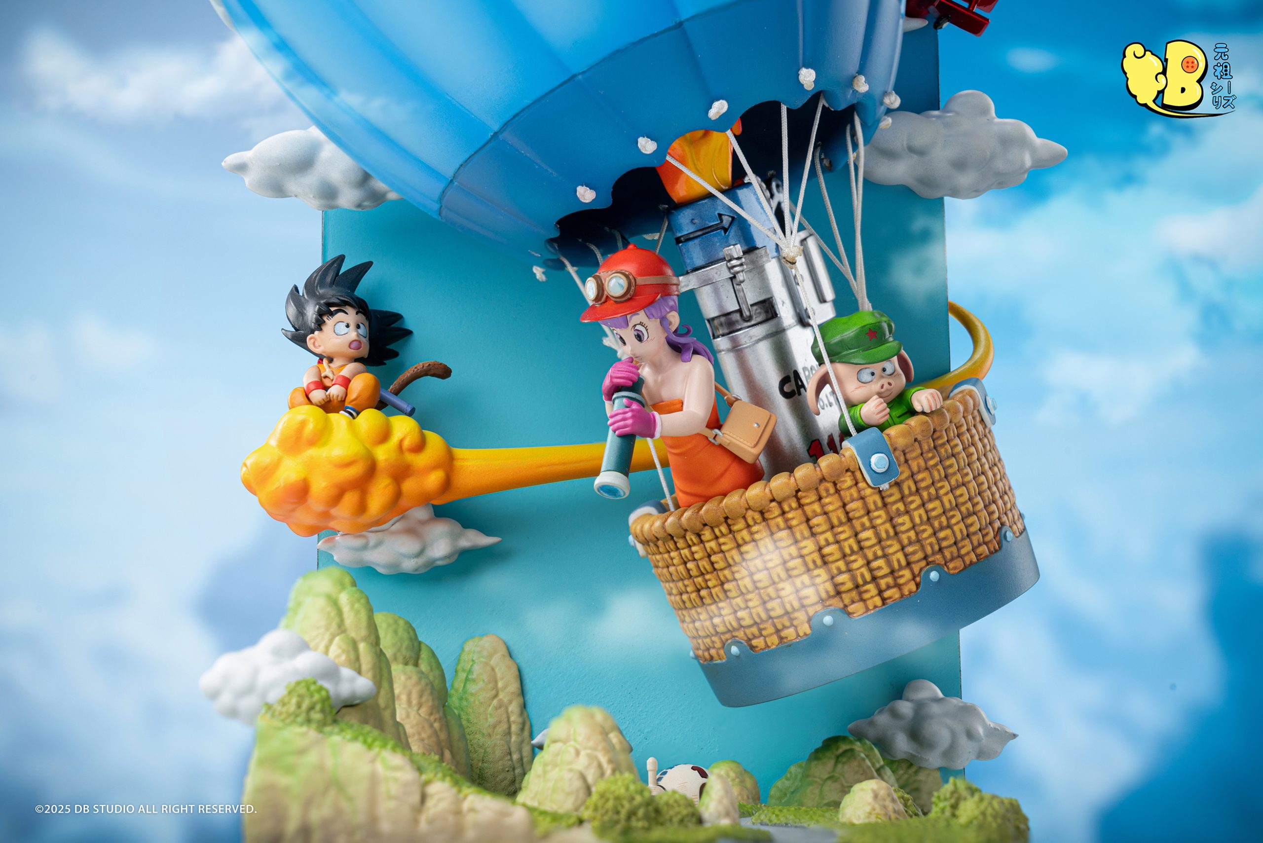 Dragon Ball Hot Air Balloon Son Goku & Oolong & Bulma Statue (GK) -DB Studio