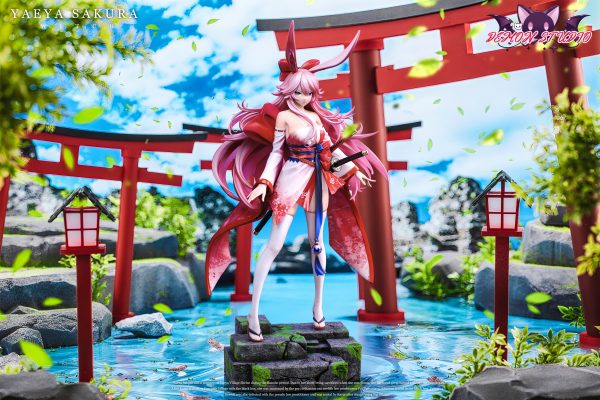 Honkai Impact 3 Pink Hair Witch Yae Sakura Statue (GK) -Demon Studio 