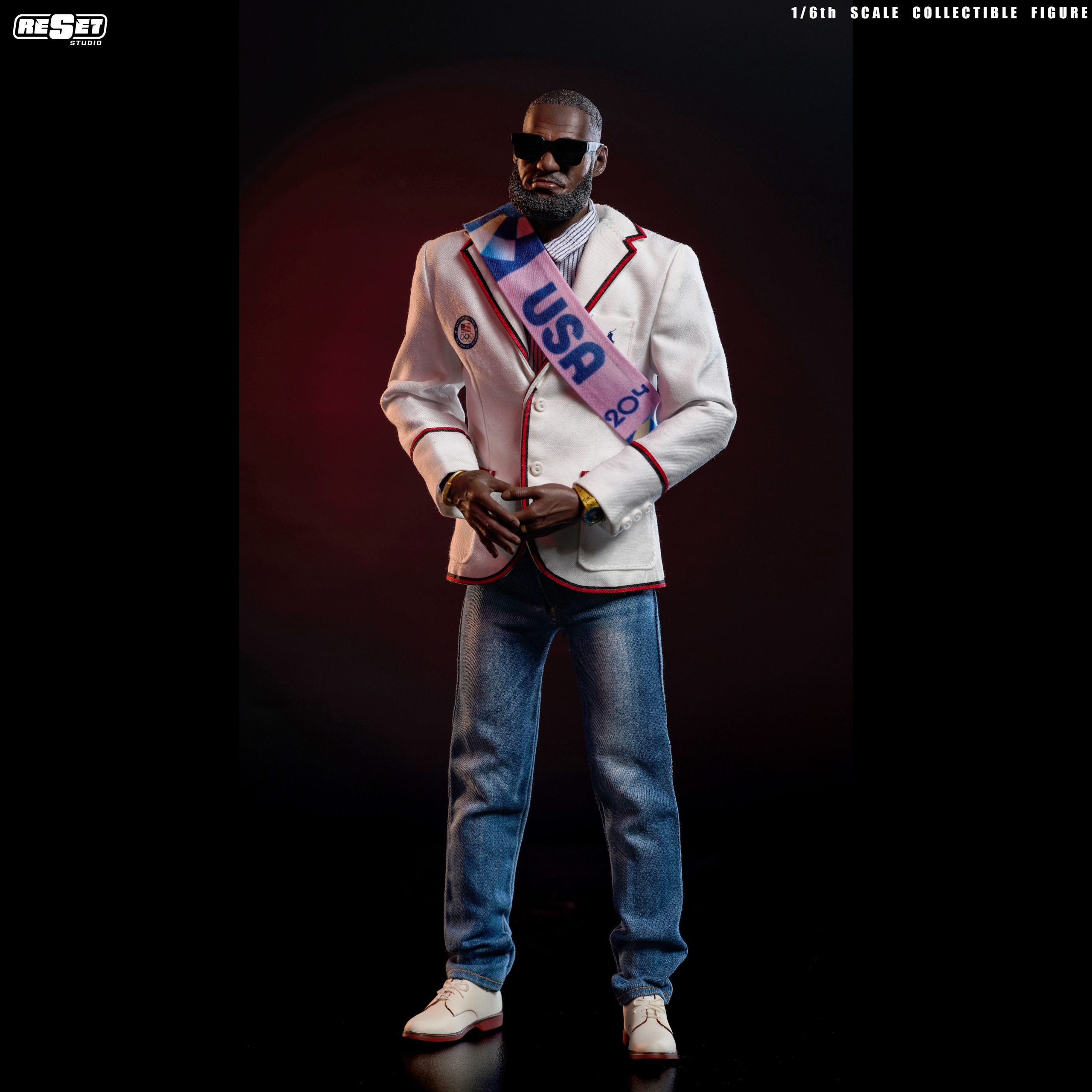 Team USA Olympics James 1/6 Collectible Action Figure Statue (GK) - Reset Studio 