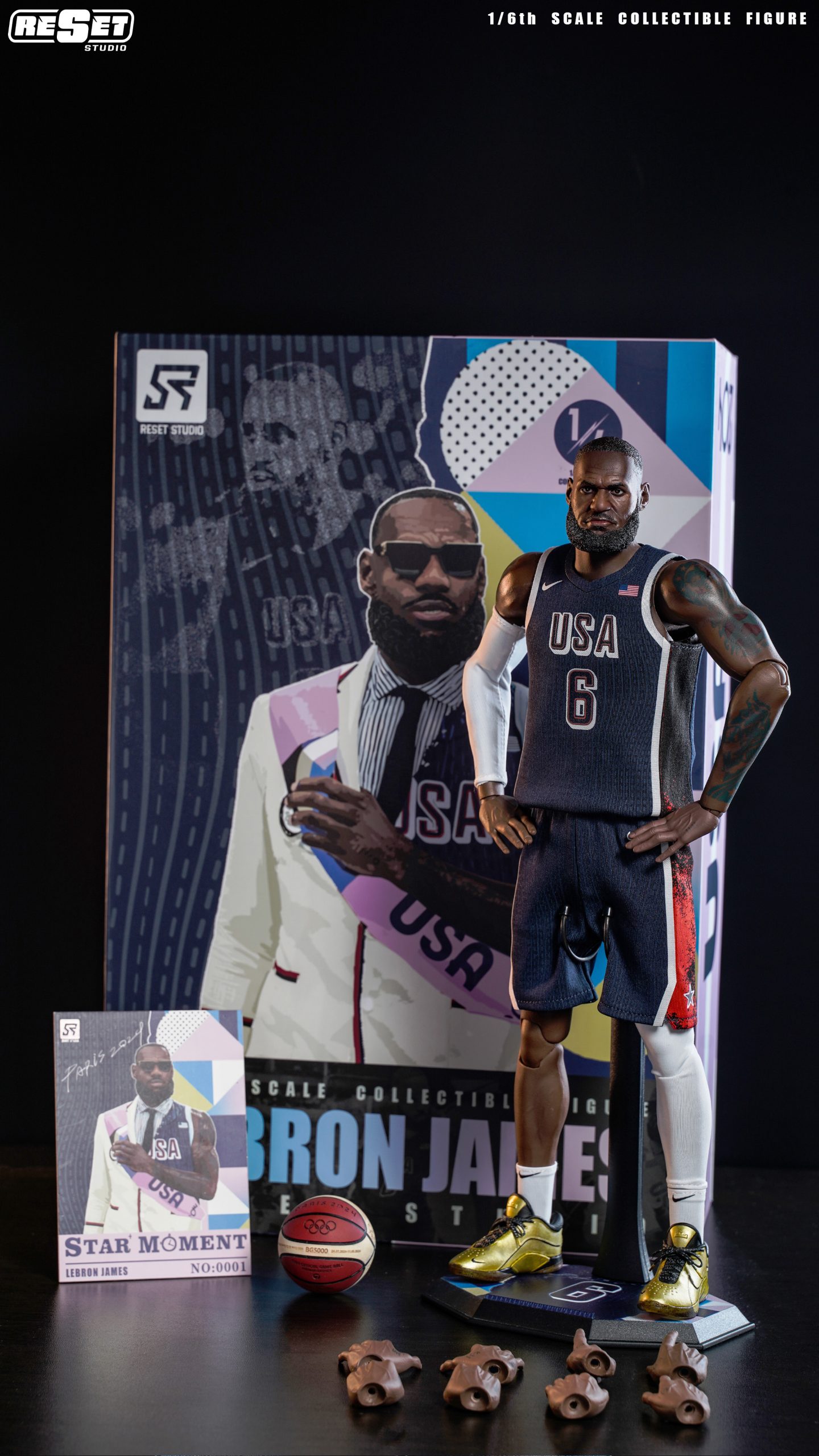Team USA Olympics James 1/6 Collectible Action Figure Statue (GK) - Reset Studio 