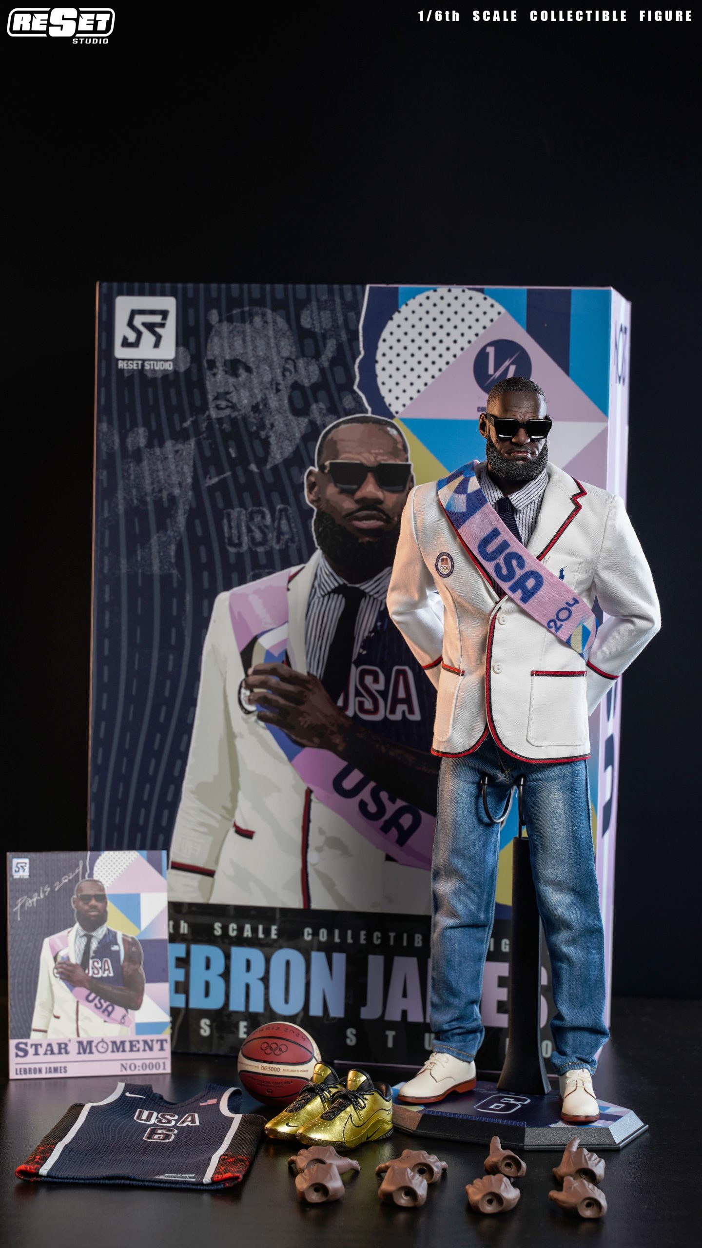 Team USA Olympics James 1/6 Collectible Action Figure Statue (GK) - Reset Studio 