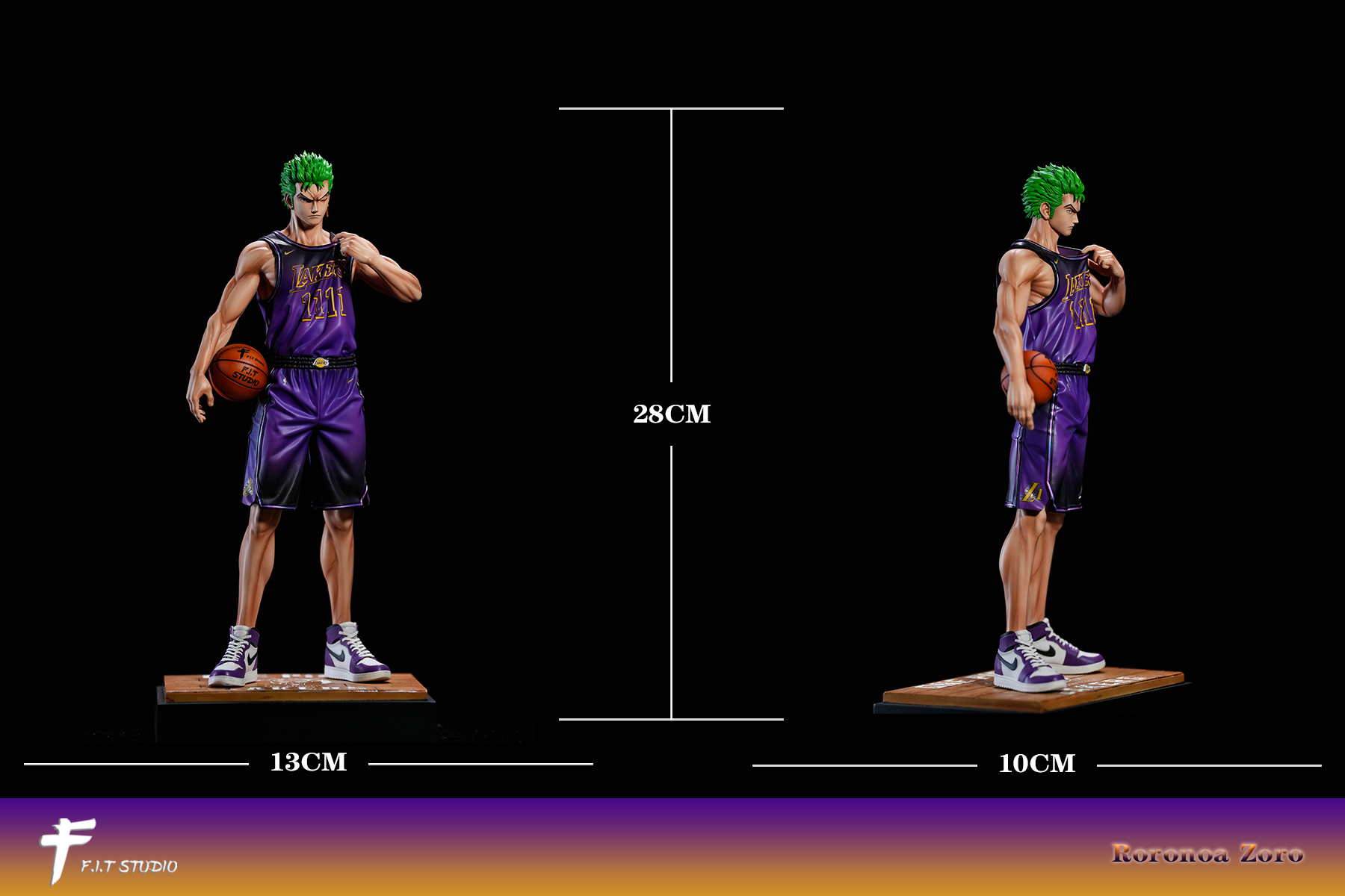 One Piece NBA All Star Series Roronoa Zoro Statue (GK) - F.I.T Studio