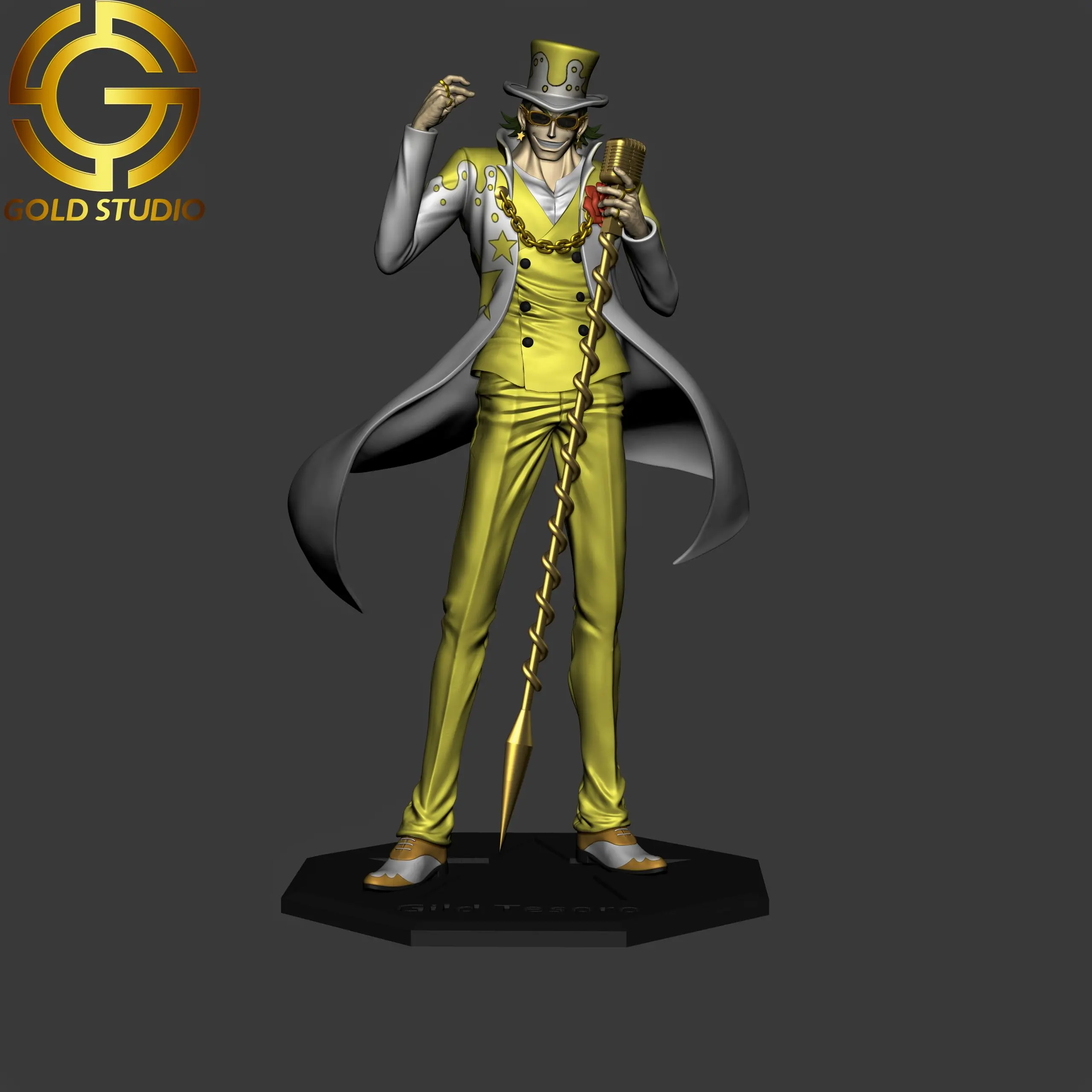 GOLD Studio - One Piece Golden Emperor Tesoro Statue(GK)