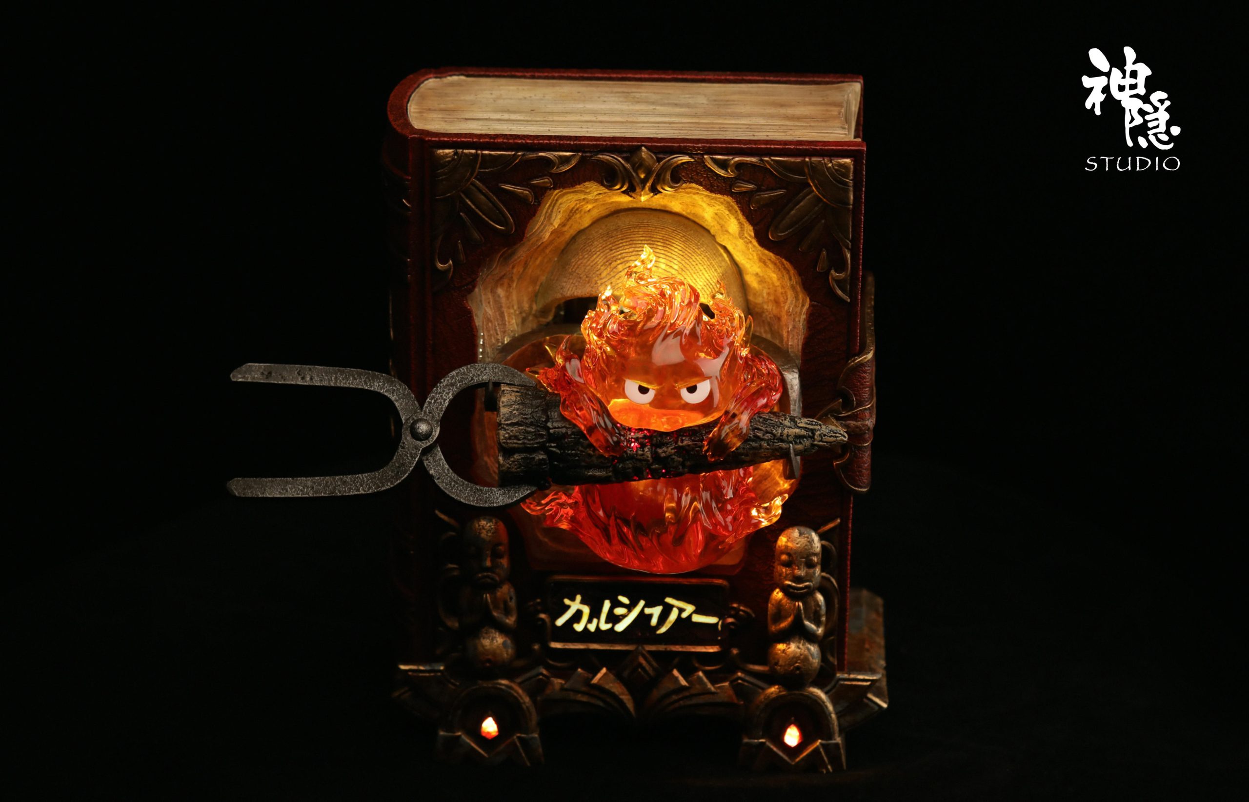 Howls Moving Castle Encounter Series The Pact Tome Calcifer Statue (GK) -Shen Yin Studio