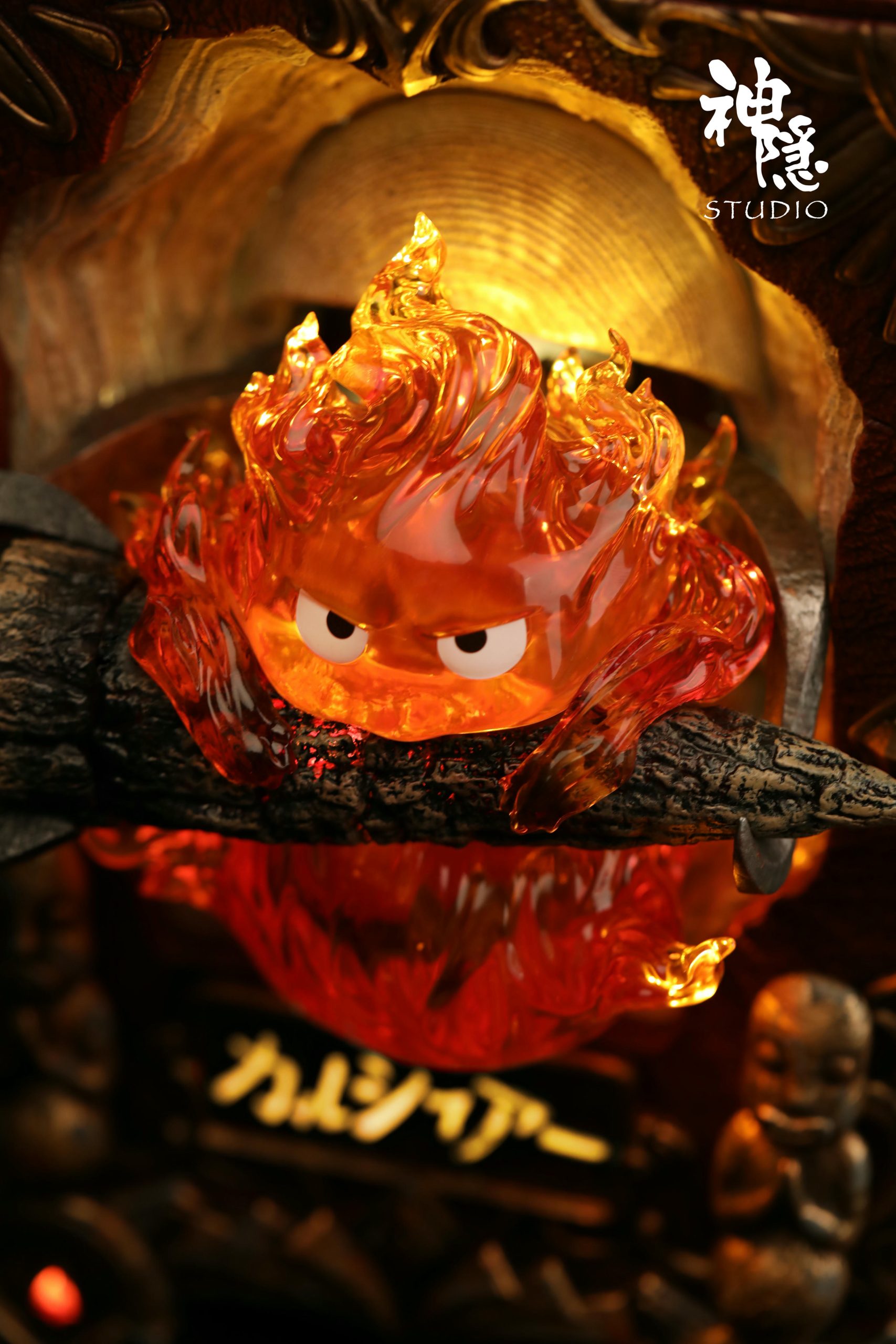 Howls Moving Castle Encounter Series The Pact Tome Calcifer Statue (GK) -Shen Yin Studio